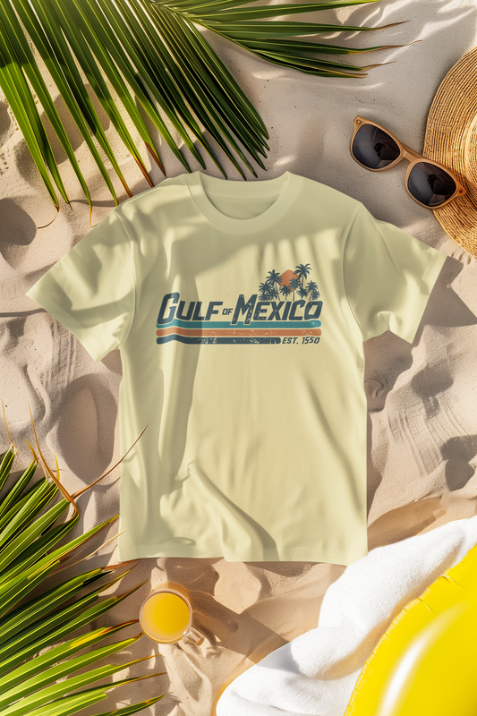 Gulf of Mexico Retro Stripe Comfort Colors T-Shirt