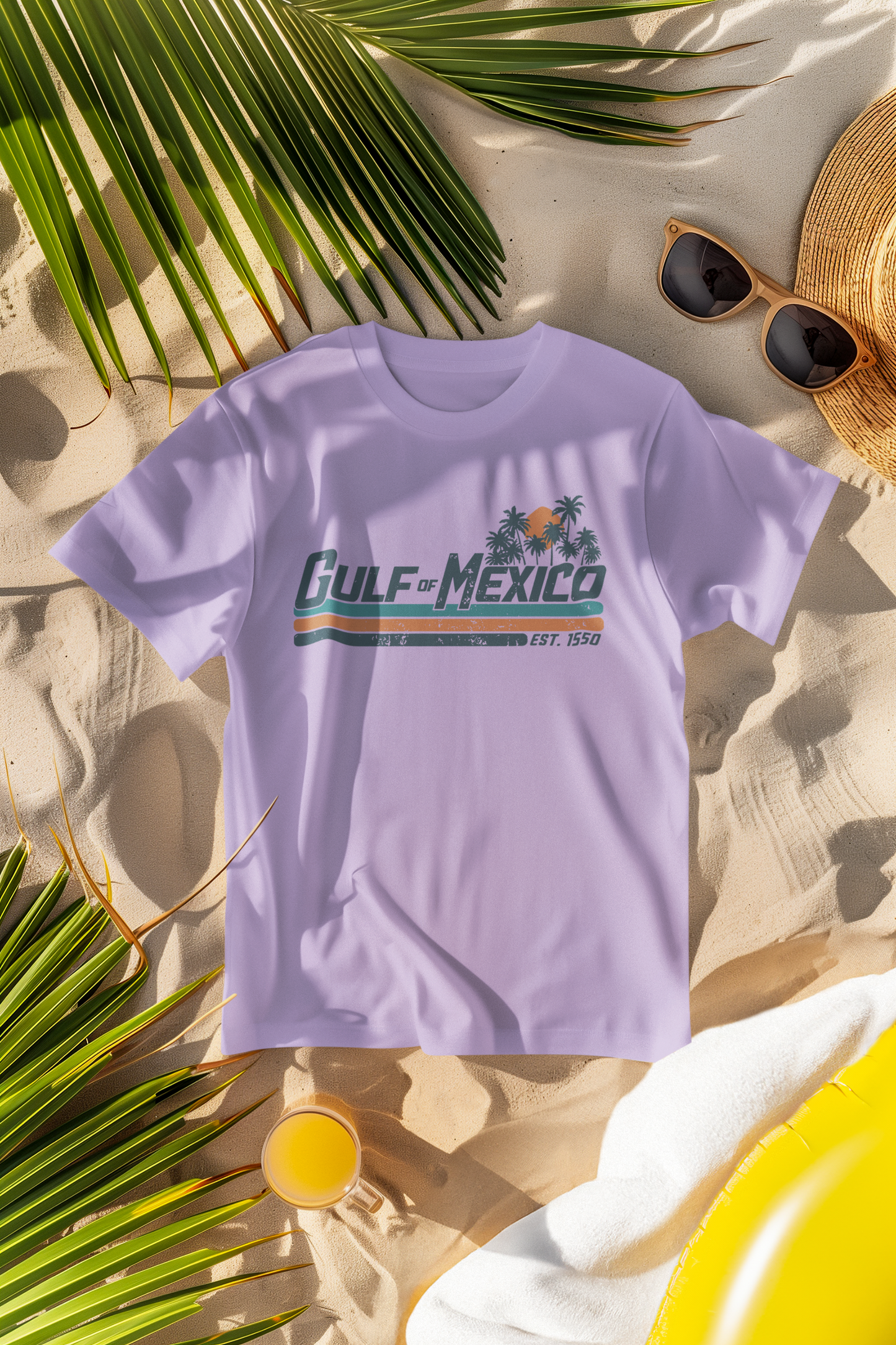 Gulf of Mexico Retro Stripe Comfort Colors T-Shirt
