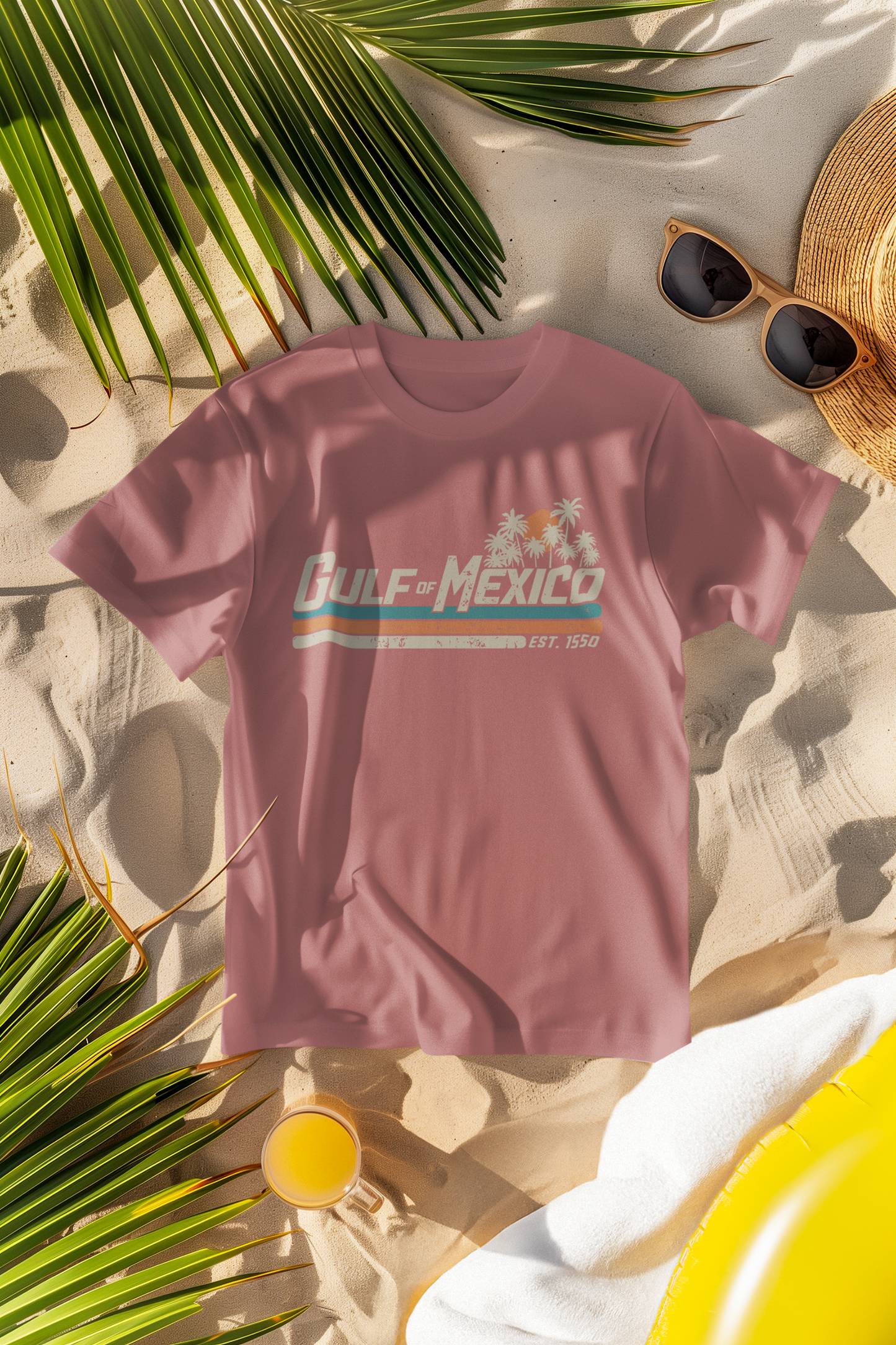 Gulf of Mexico Retro Stripe Comfort Colors T-Shirt