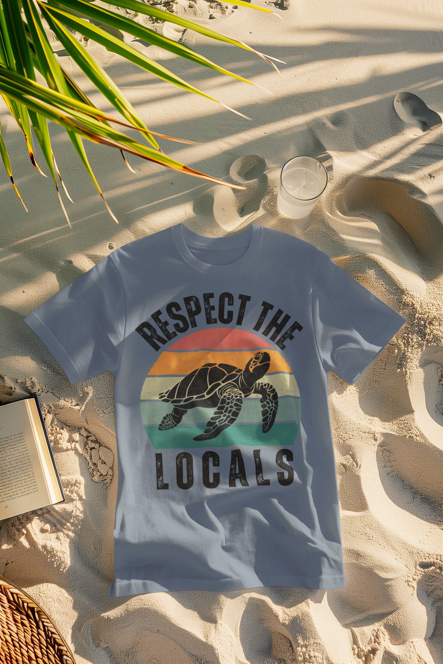 Respect the Locals Retro Turtle Comfort Colors T-Shirt