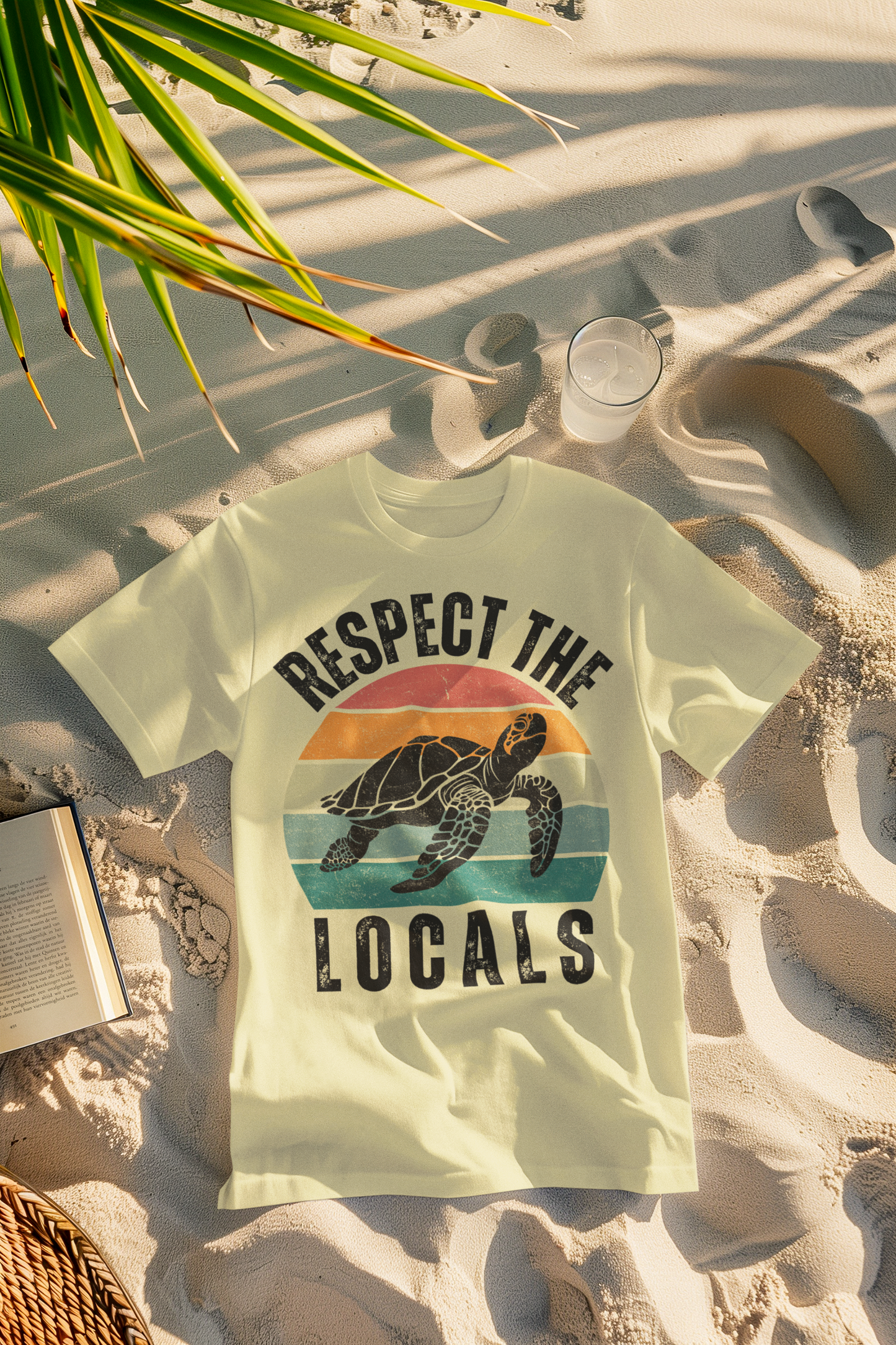 Respect the Locals Retro Turtle Comfort Colors T-Shirt