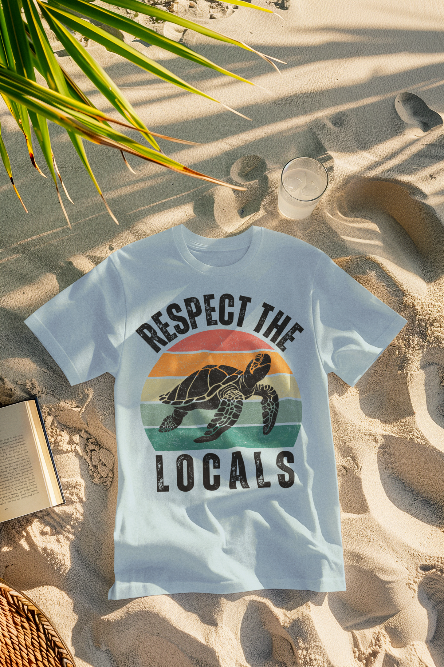 Respect the Locals Retro Turtle Comfort Colors T-Shirt