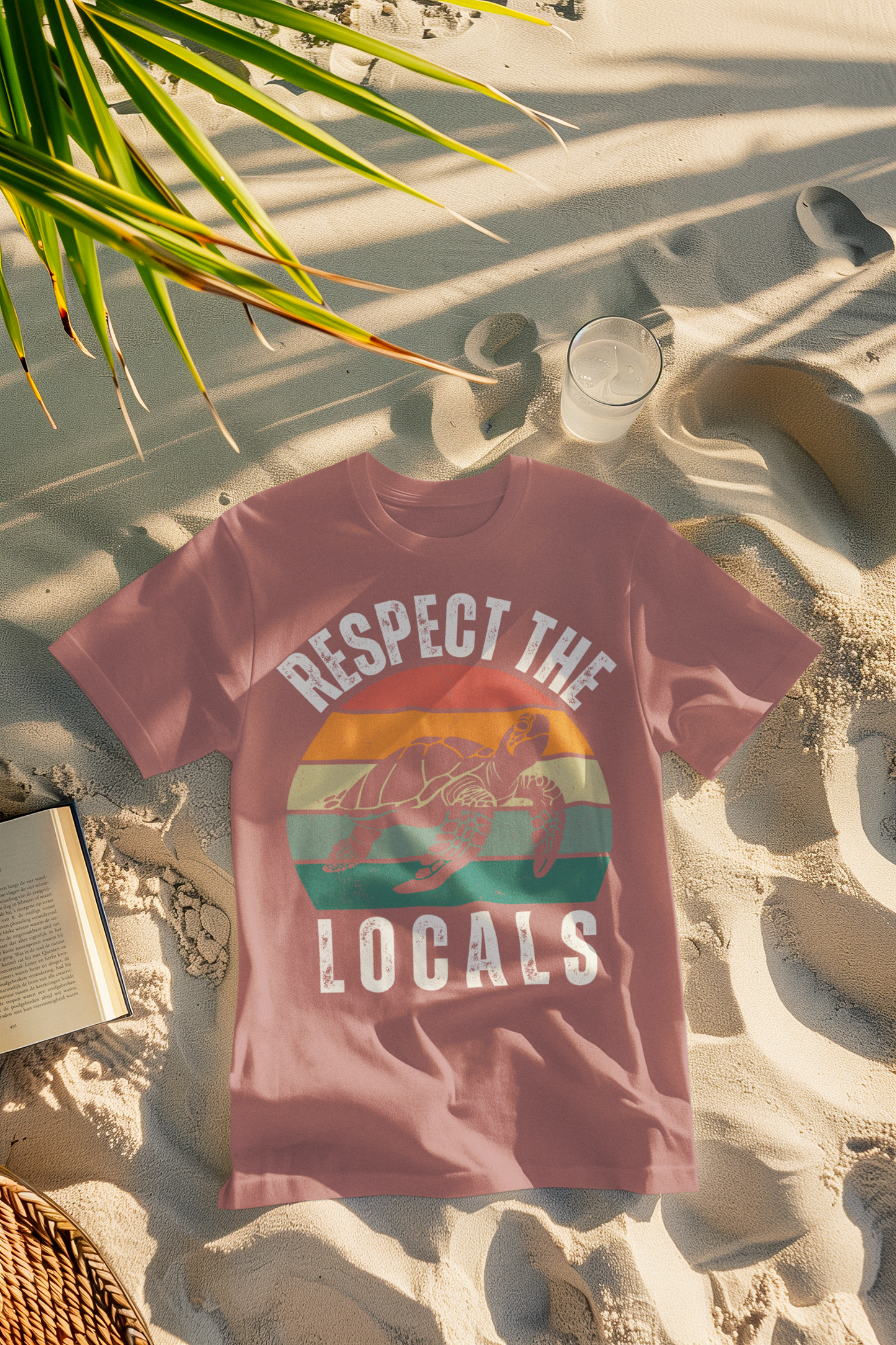 Respect the Locals Retro Turtle Comfort Colors T-Shirt