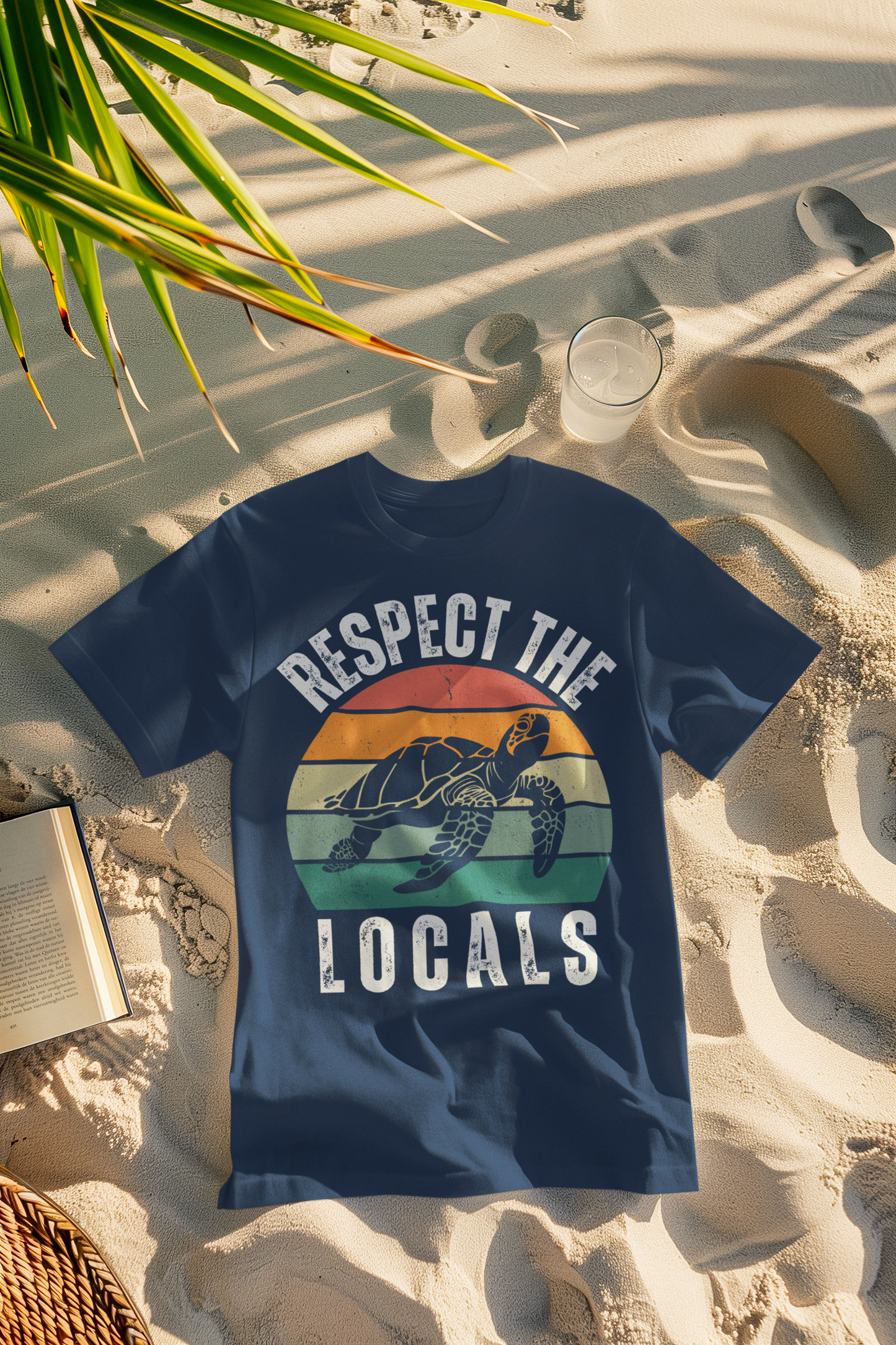 Respect the Locals Retro Turtle Comfort Colors T-Shirt
