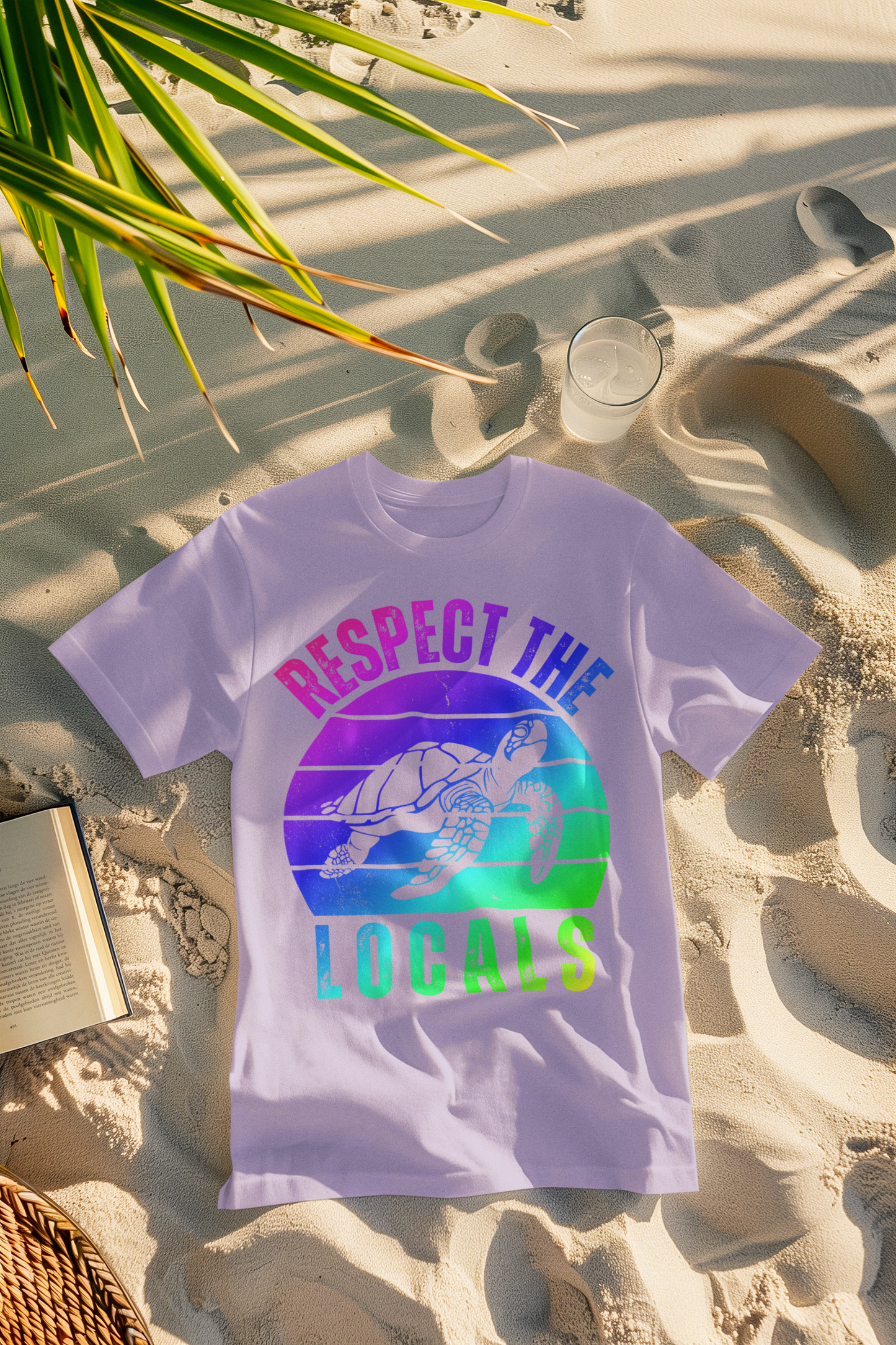 Respect the Locals Retro Turtle Comfort Colors T-Shirt