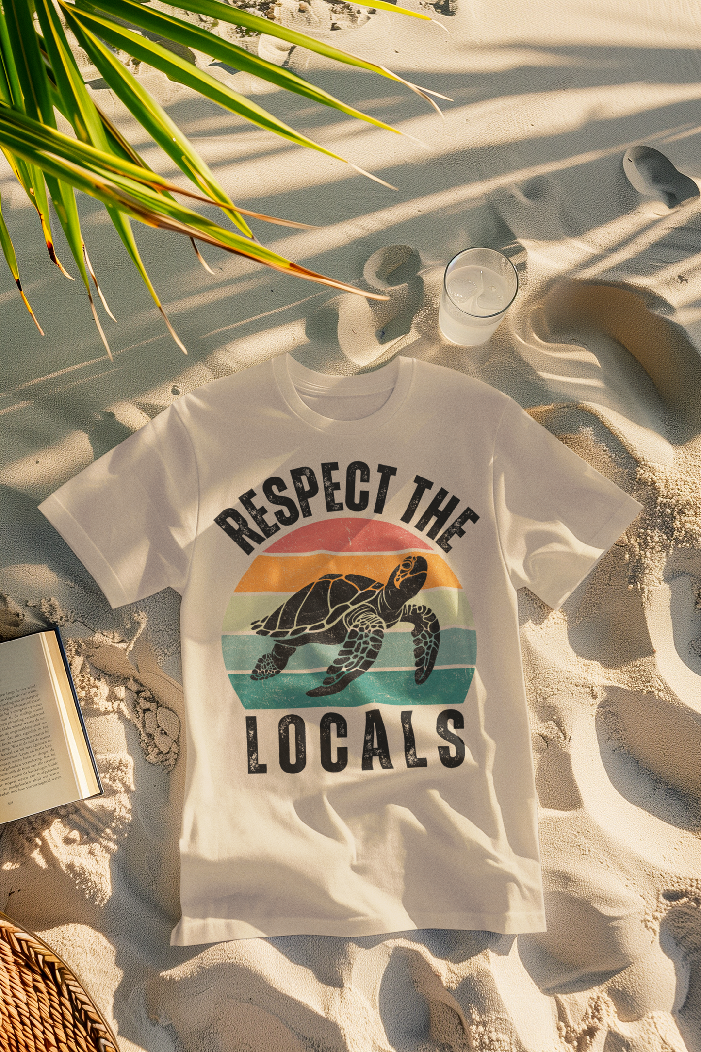 Respect the Locals Retro Turtle Comfort Colors T-Shirt
