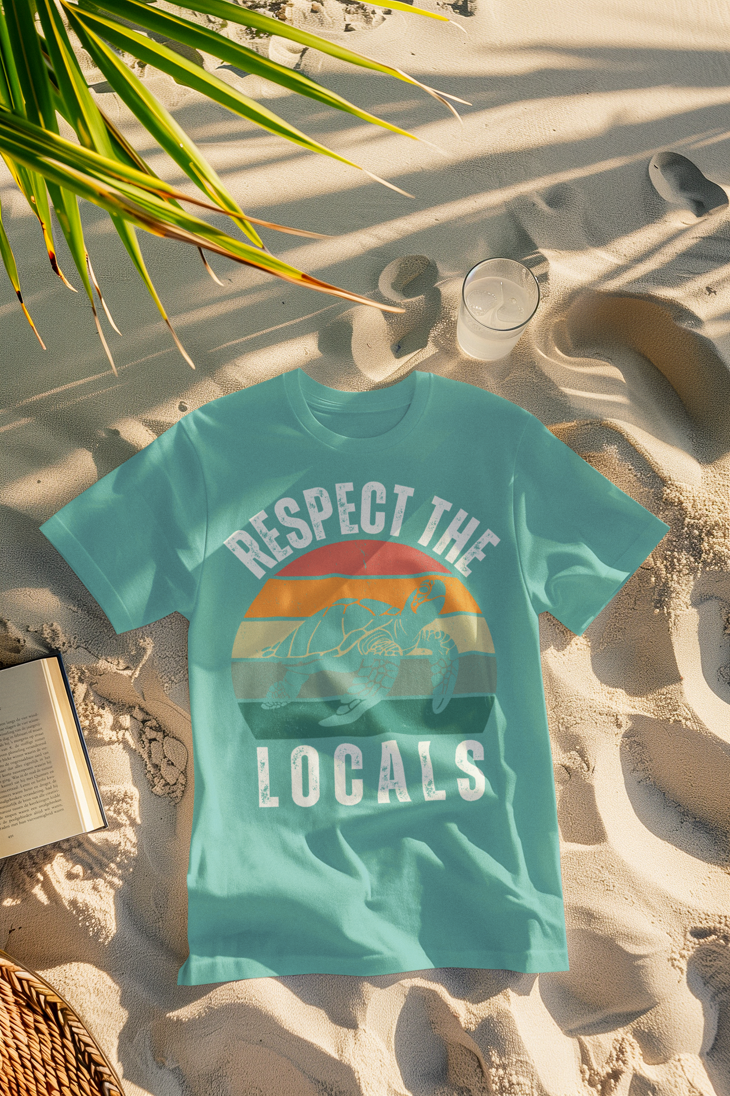 Respect the Locals Retro Turtle Comfort Colors T-Shirt