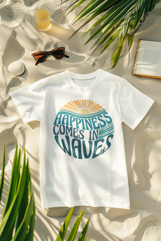 Happiness Comes in Waves Sun Vibe Comfort Colors T-Shirt