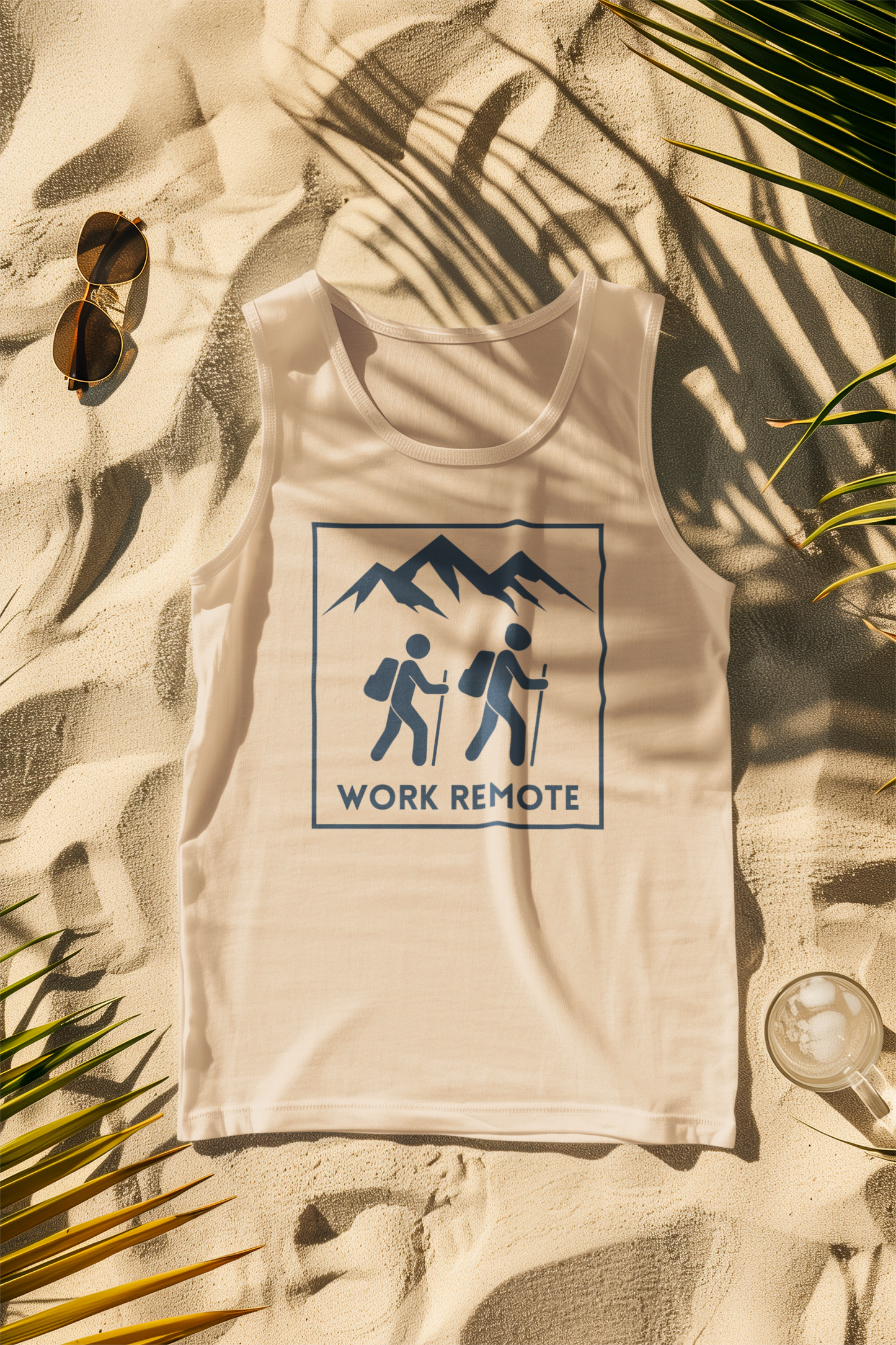 Work Remote Hiking Comfort Colors Tank Top