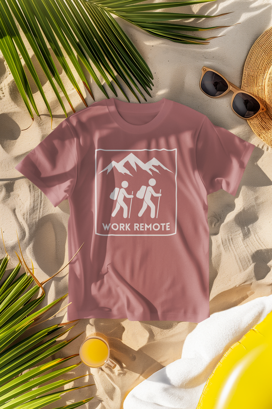 Work Remote Hiking Comfort Colors T-Shirt