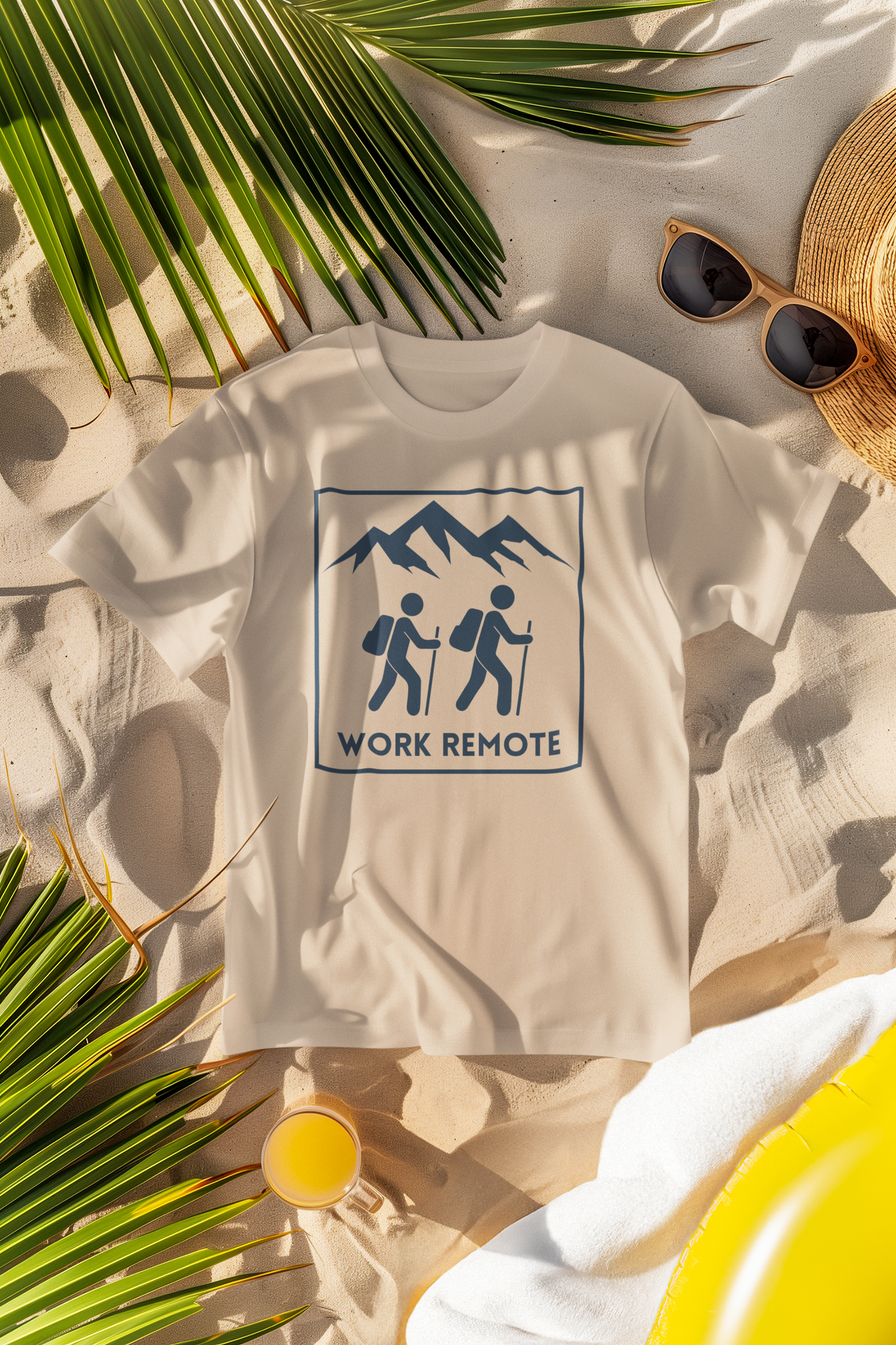 Work Remote Hiking Comfort Colors T-Shirt