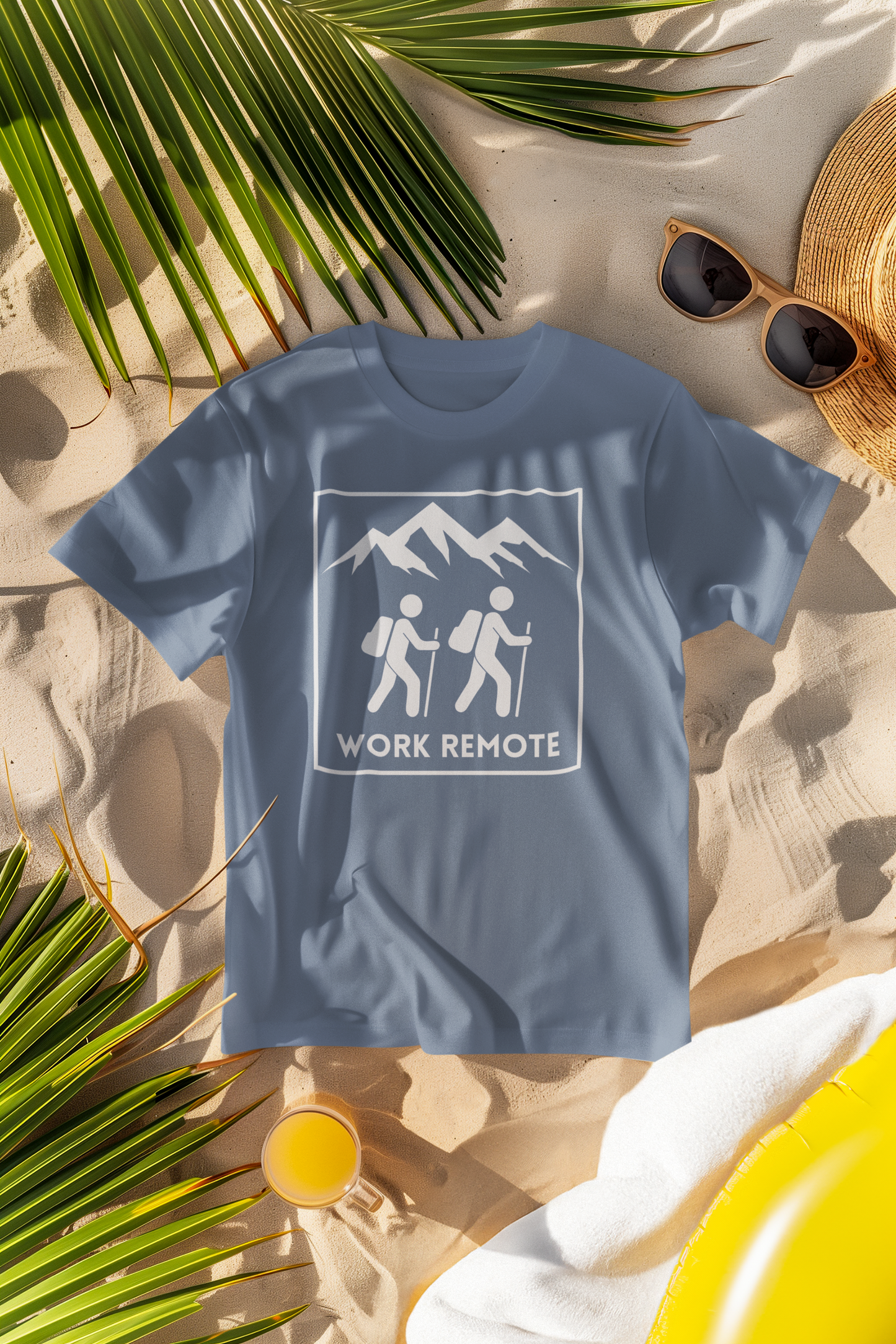 Work Remote Hiking Comfort Colors T-Shirt