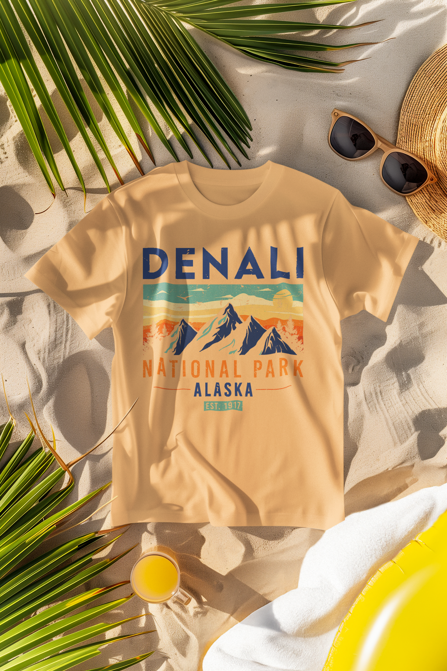 Denali National Park 1917 Retro Comfort Colors T-Shirt