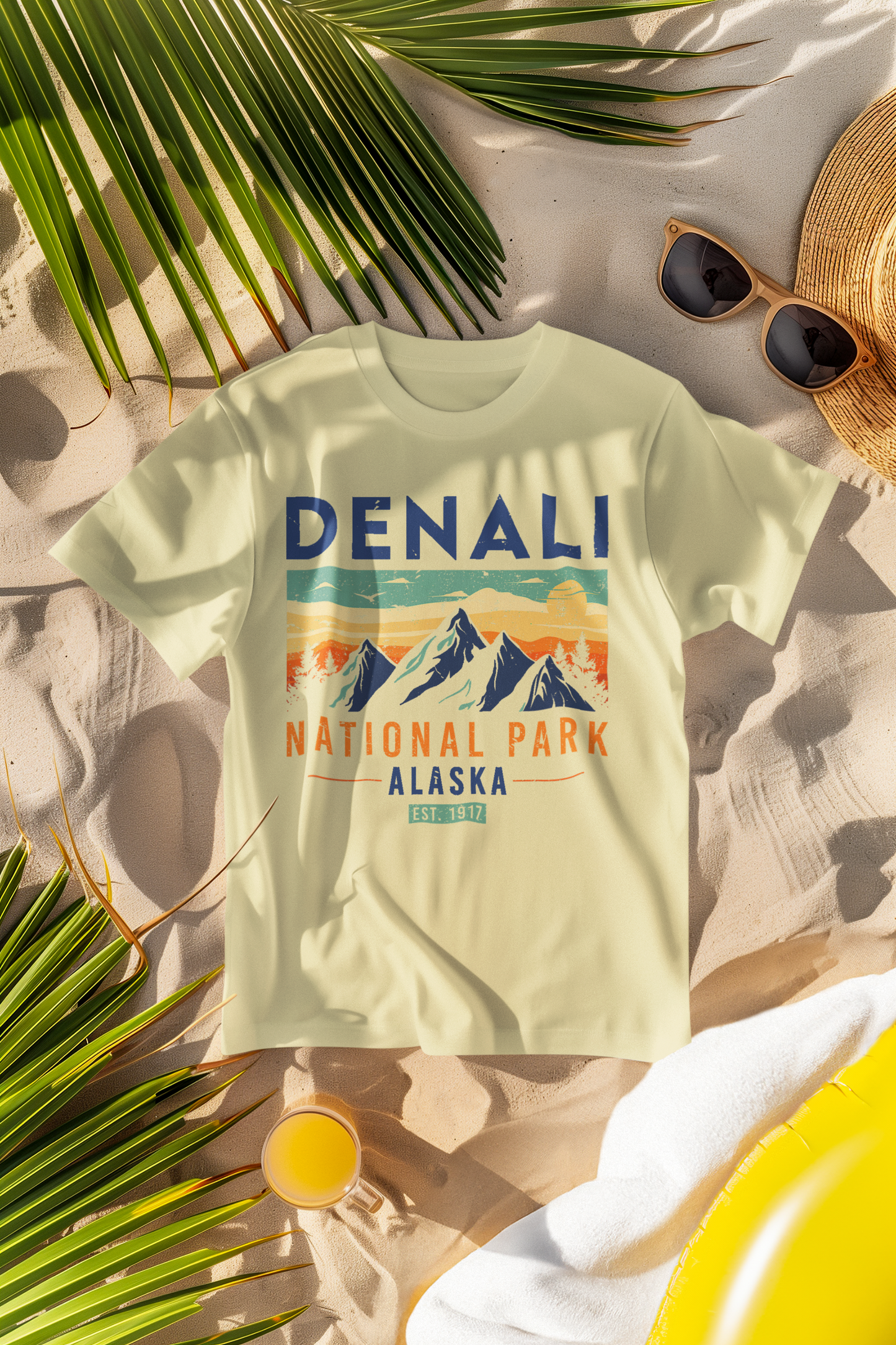 Denali National Park 1917 Retro Comfort Colors T-Shirt