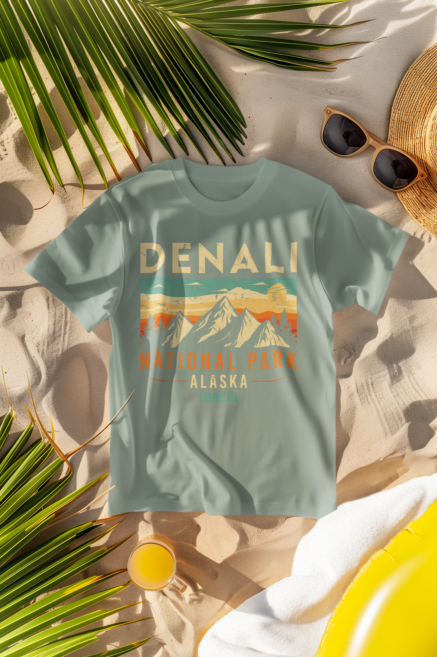 Denali National Park 1917 Retro Comfort Colors T-Shirt