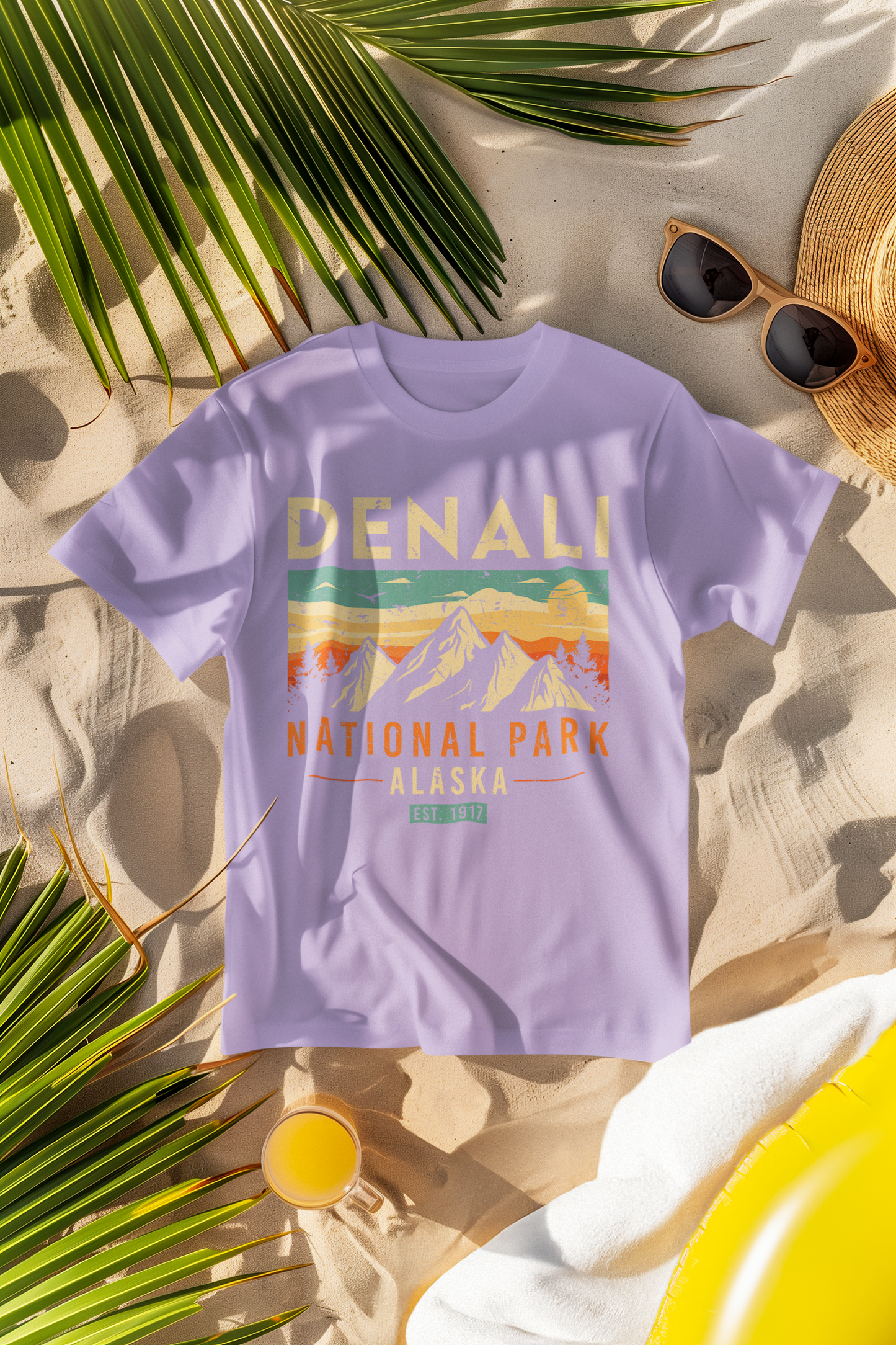 Denali National Park 1917 Retro Comfort Colors T-Shirt