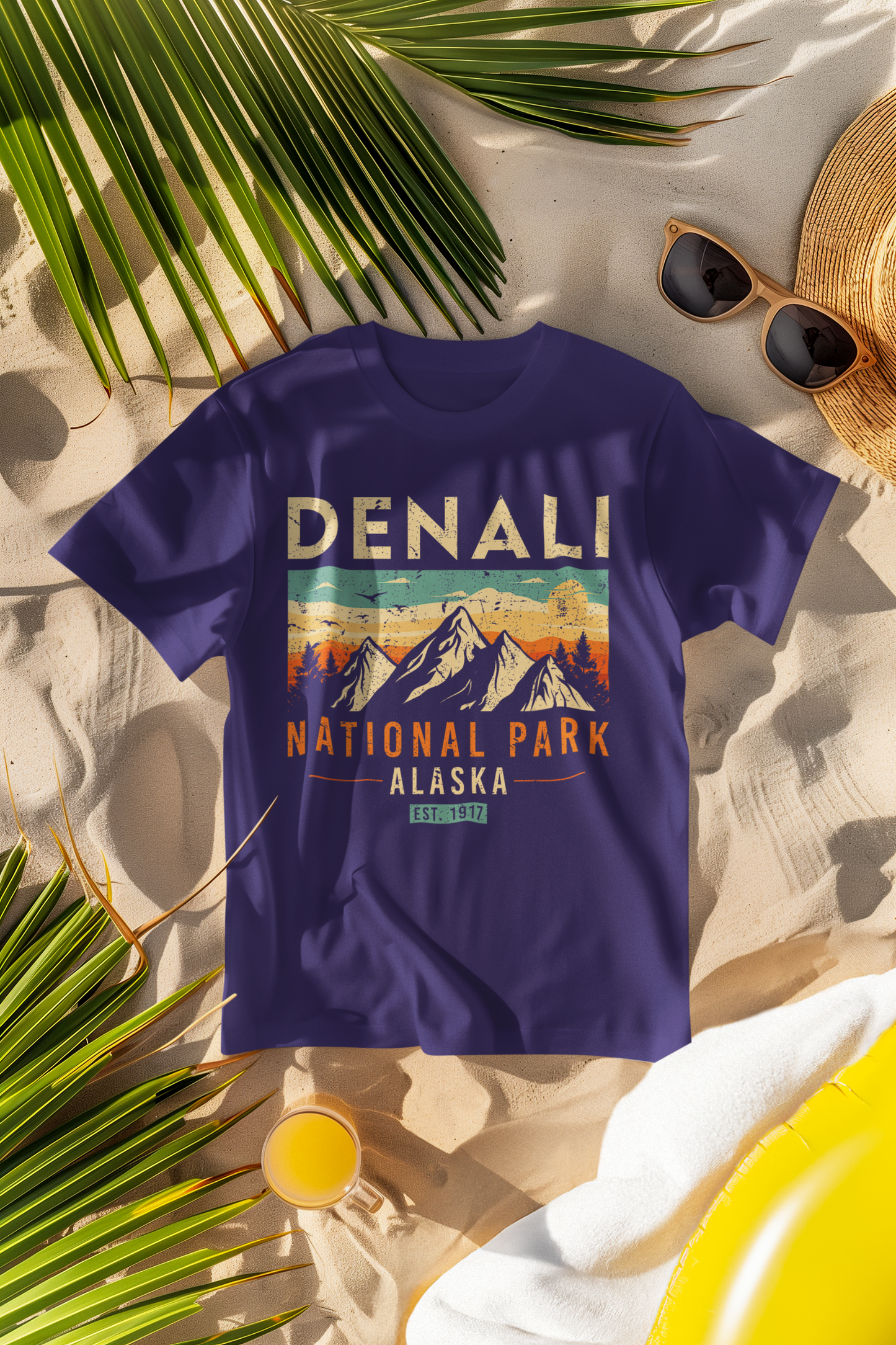 Denali National Park 1917 Retro Comfort Colors T-Shirt