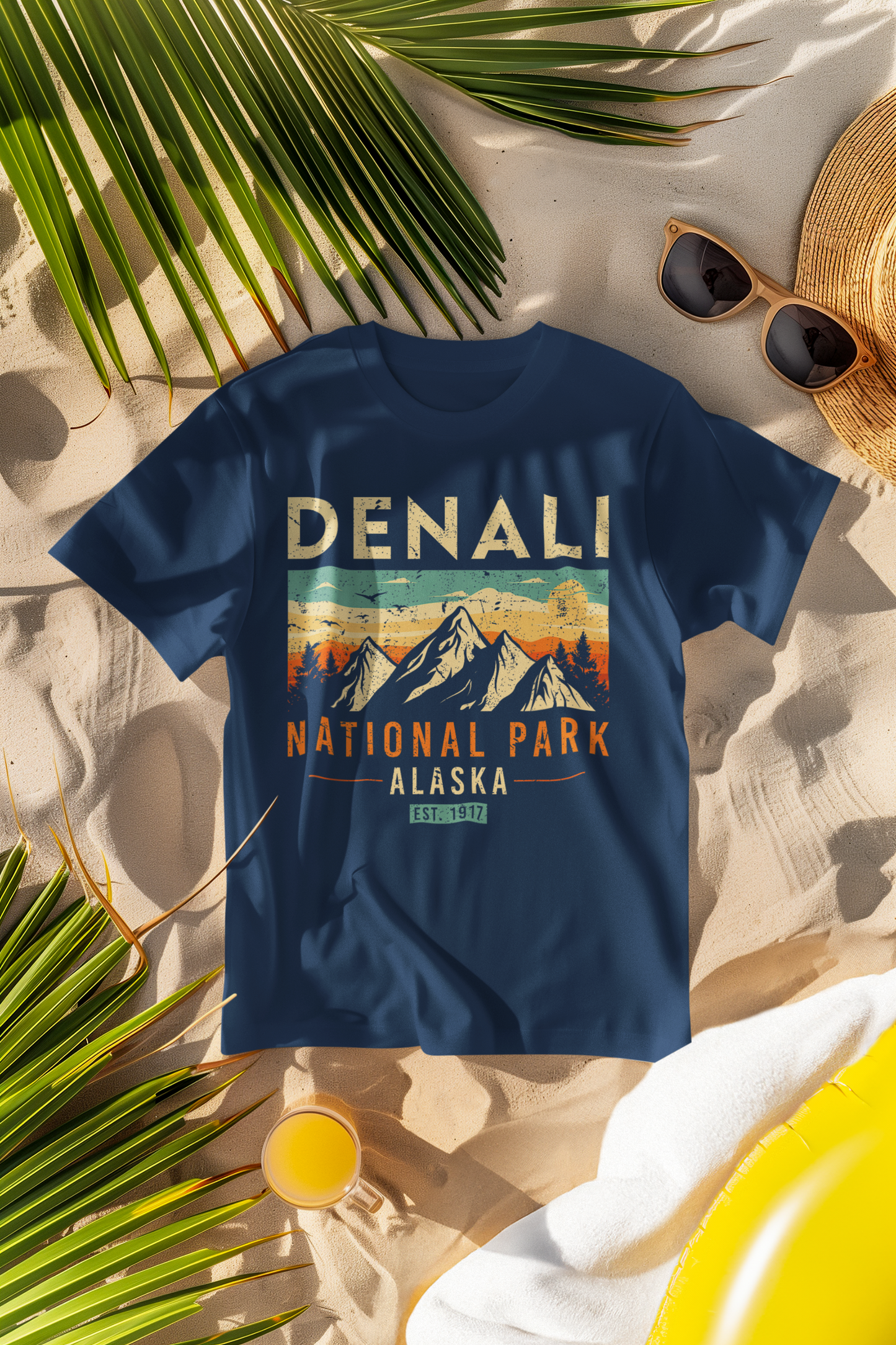 Denali National Park 1917 Retro Comfort Colors T-Shirt