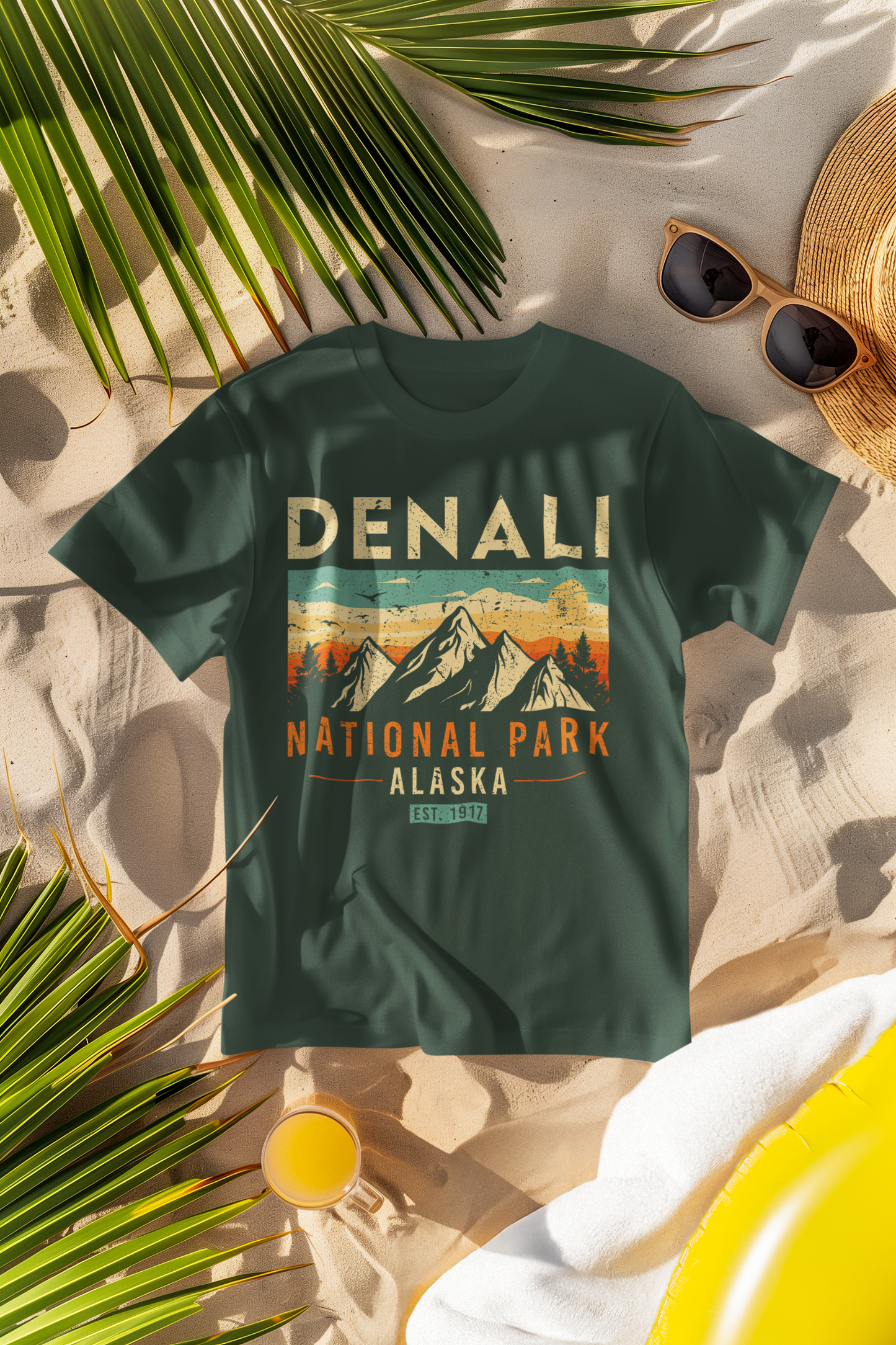 Denali National Park 1917 Retro Comfort Colors T-Shirt
