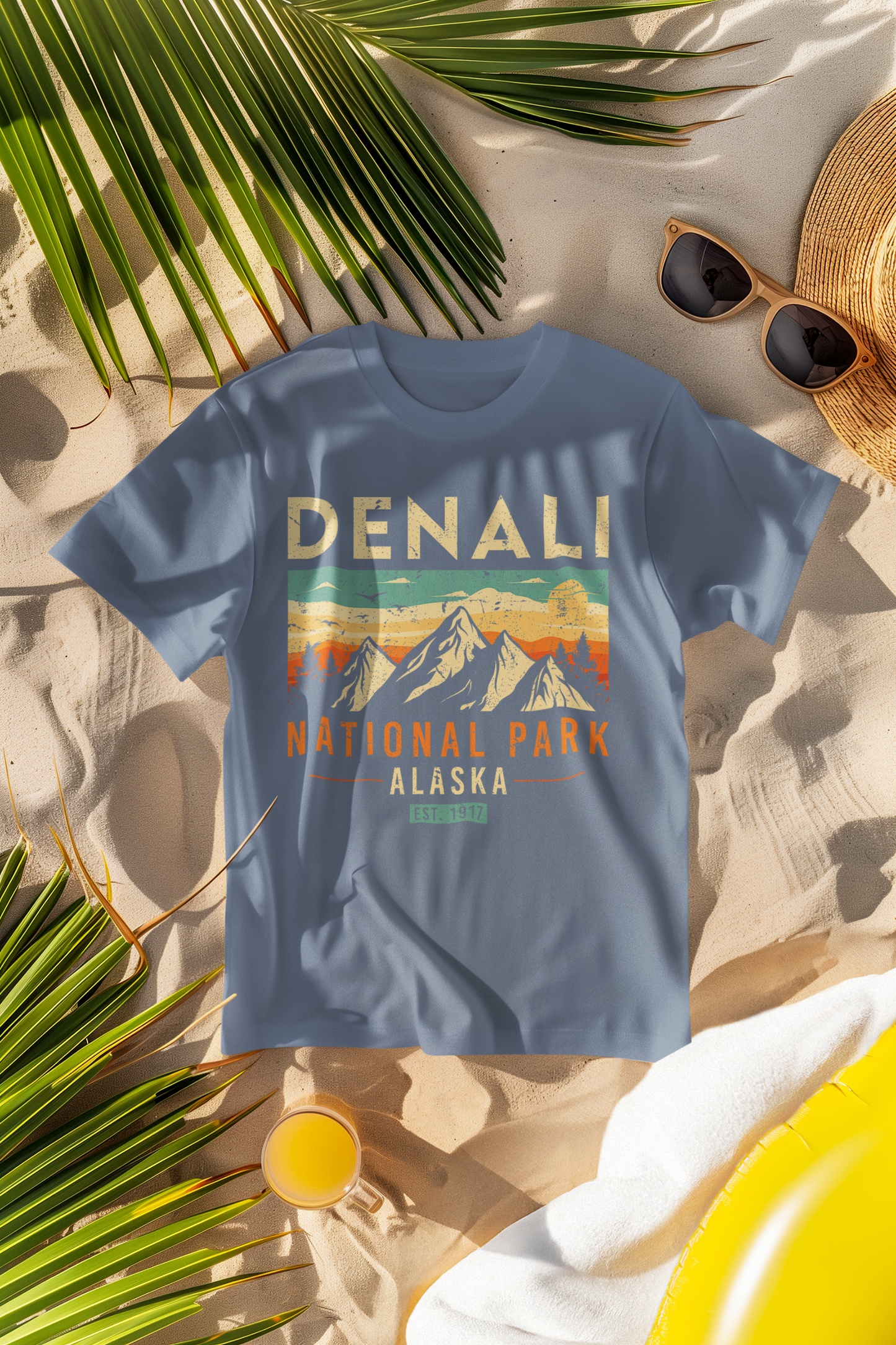 Denali National Park 1917 Retro Comfort Colors T-Shirt