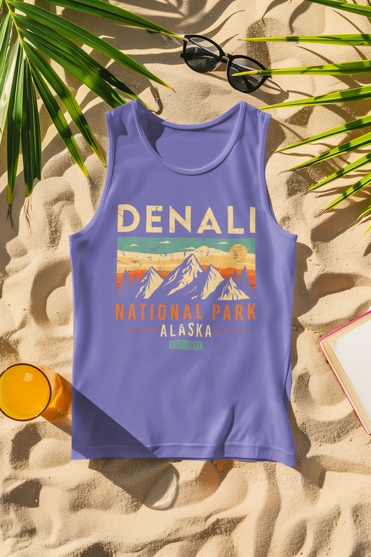 Denali National Park 1917 Retro Comfort Colors Tank Top