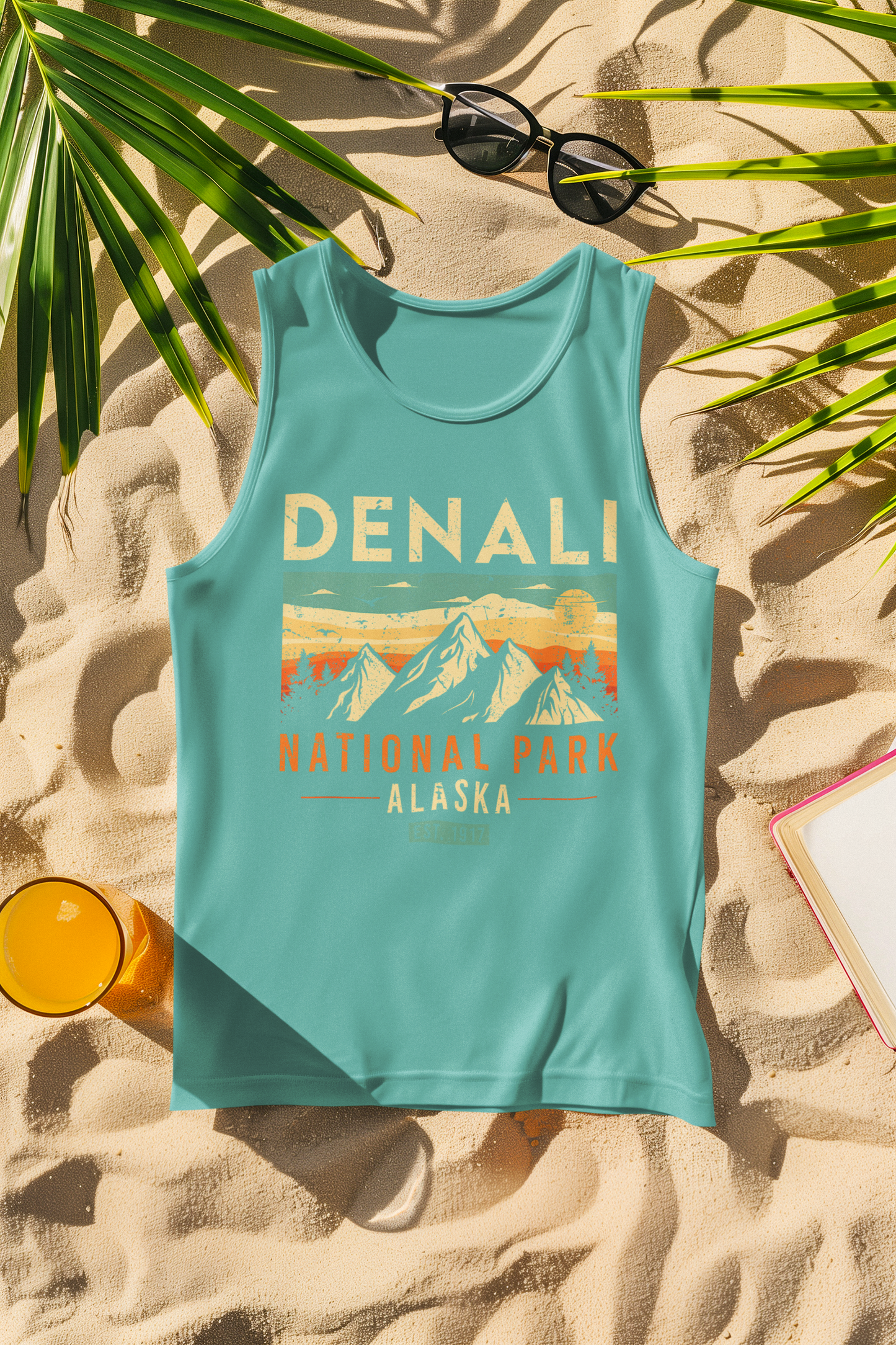 Denali National Park 1917 Retro Comfort Colors Tank Top