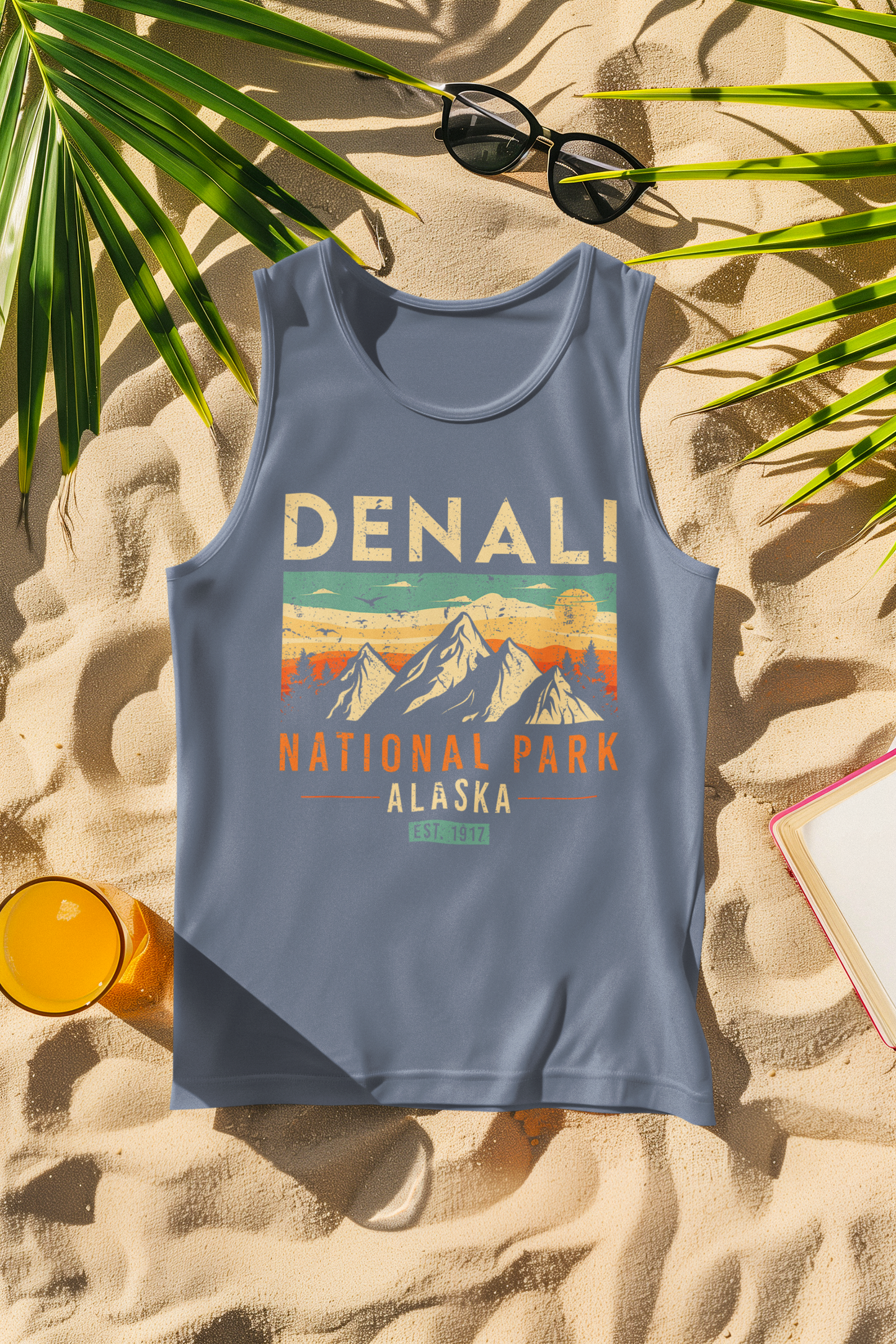 Denali National Park 1917 Retro Comfort Colors Tank Top