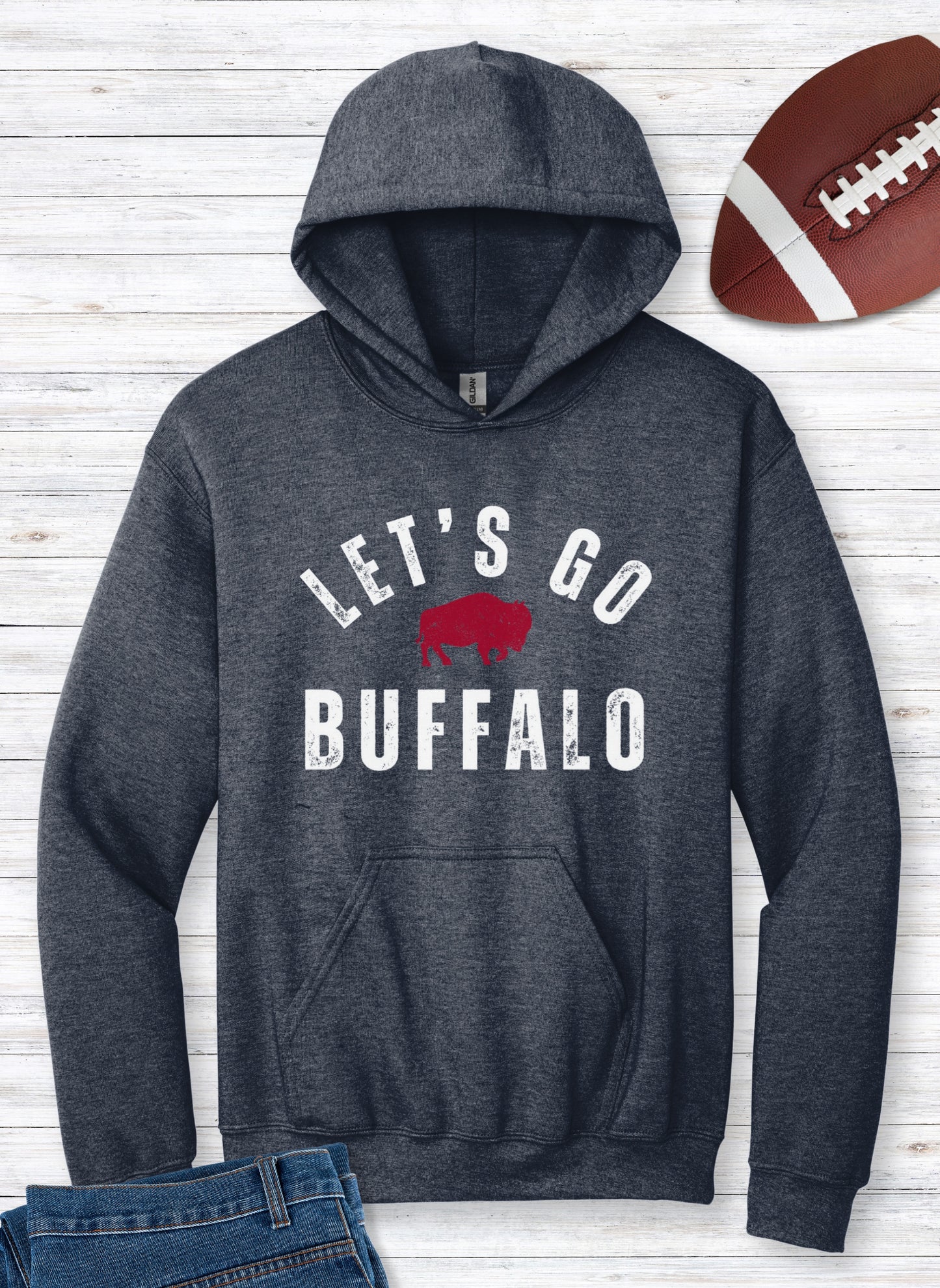 Vintage Let's Go Buffalo Hoodie