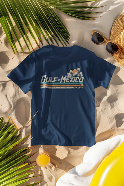 Gulf of Mexico Retro Stripe Comfort Colors T-Shirt