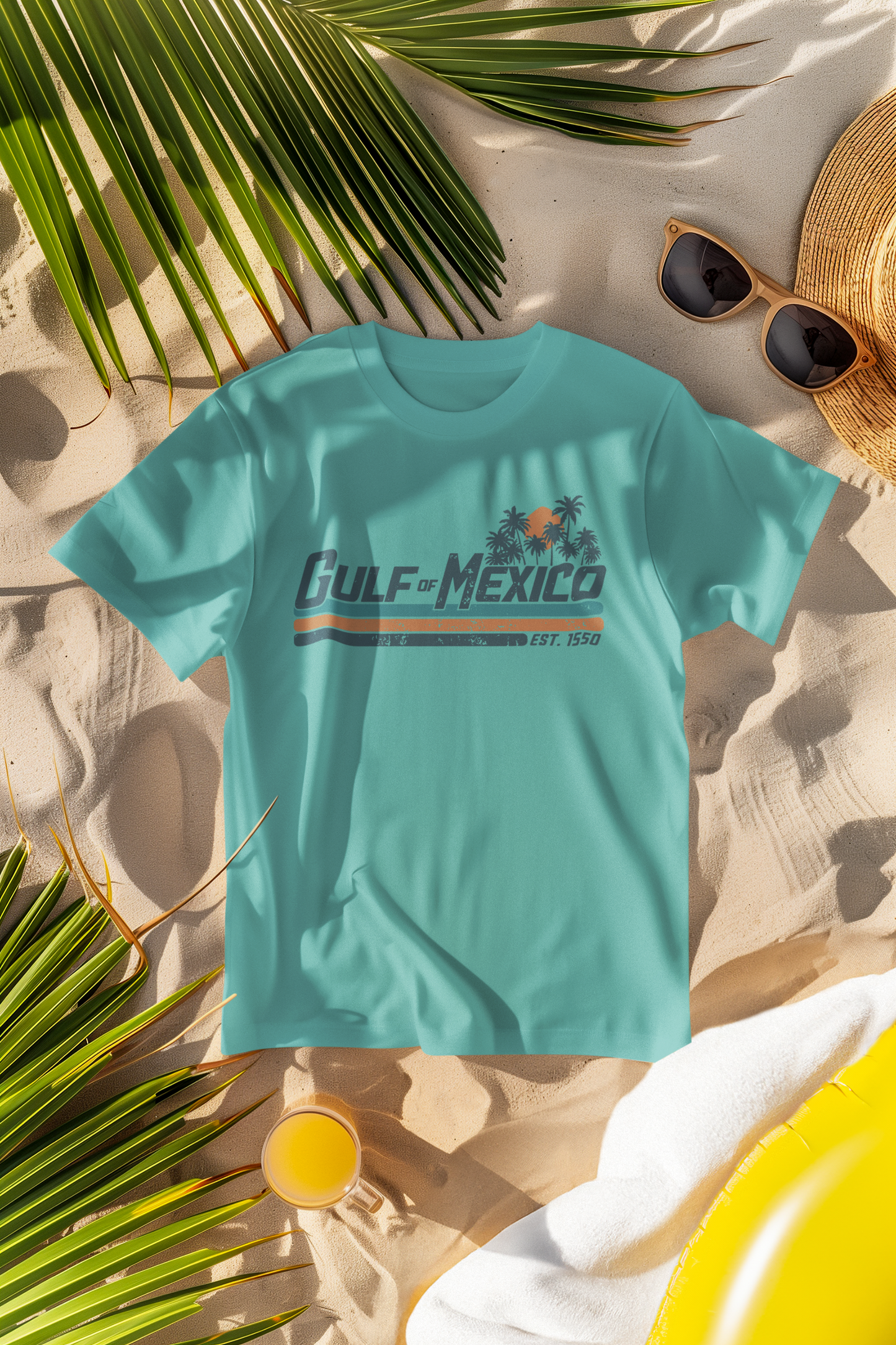 Gulf of Mexico Retro Stripe Comfort Colors T-Shirt