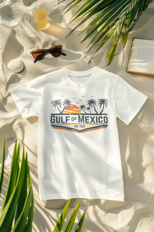 Gulf of Mexico Retro Palm Comfort Colors T-Shirt