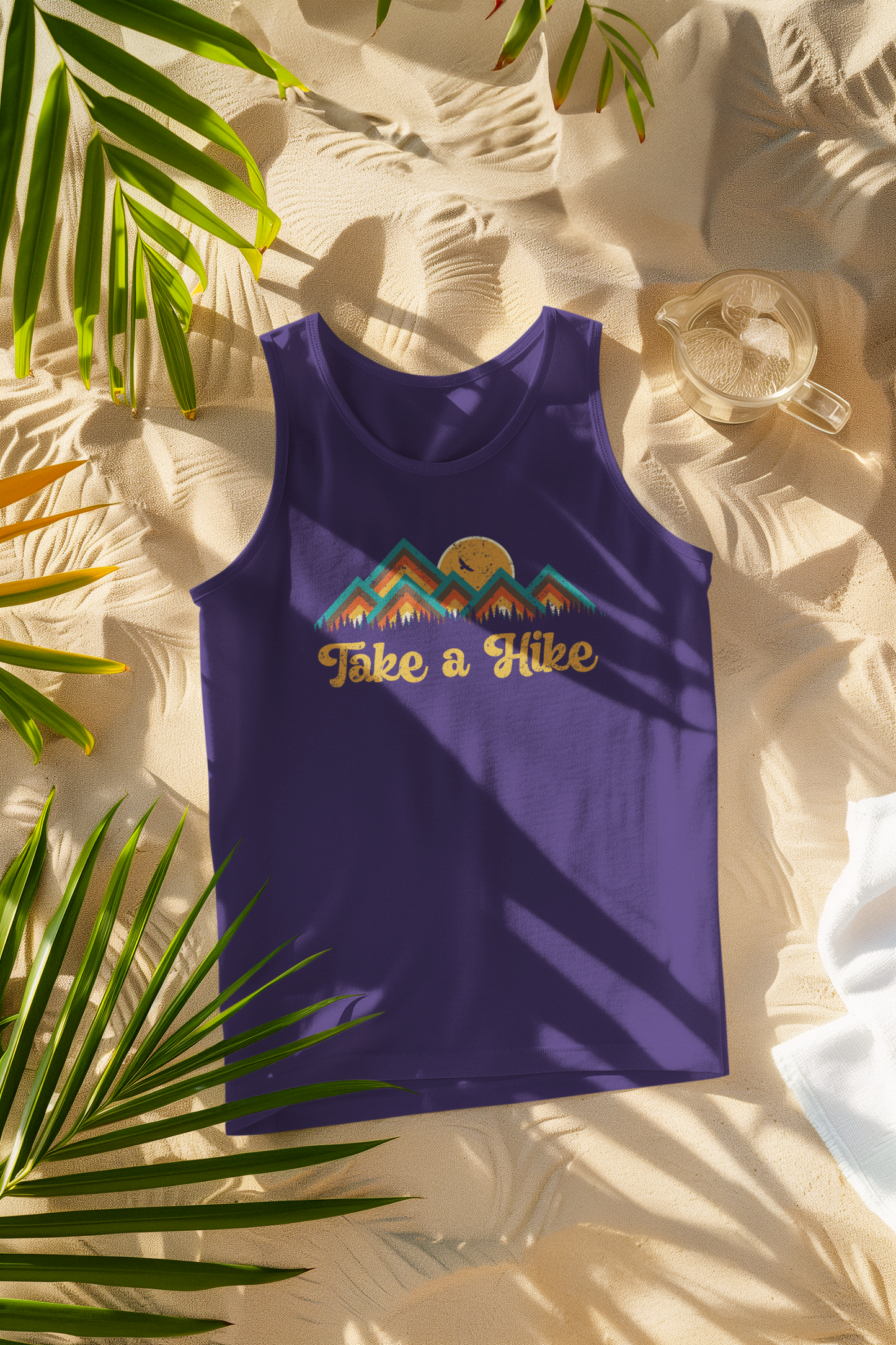 Take a Hike Retro Comfort Colors Tank Top