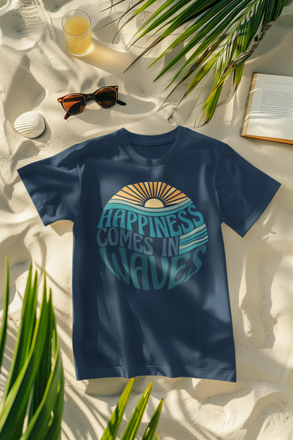 Happiness Comes in Waves Sun Vibe Comfort Colors T-Shirt