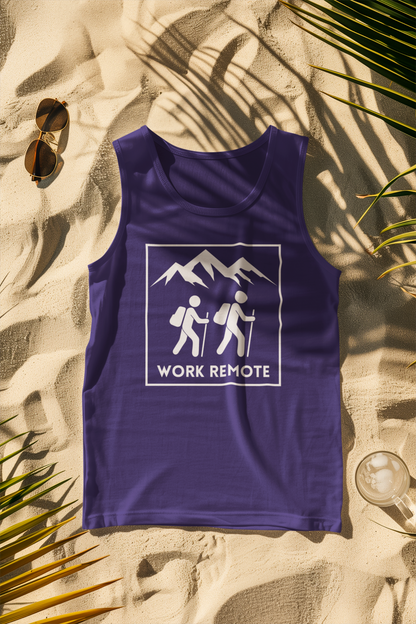 Work Remote Hiking Comfort Colors Tank Top