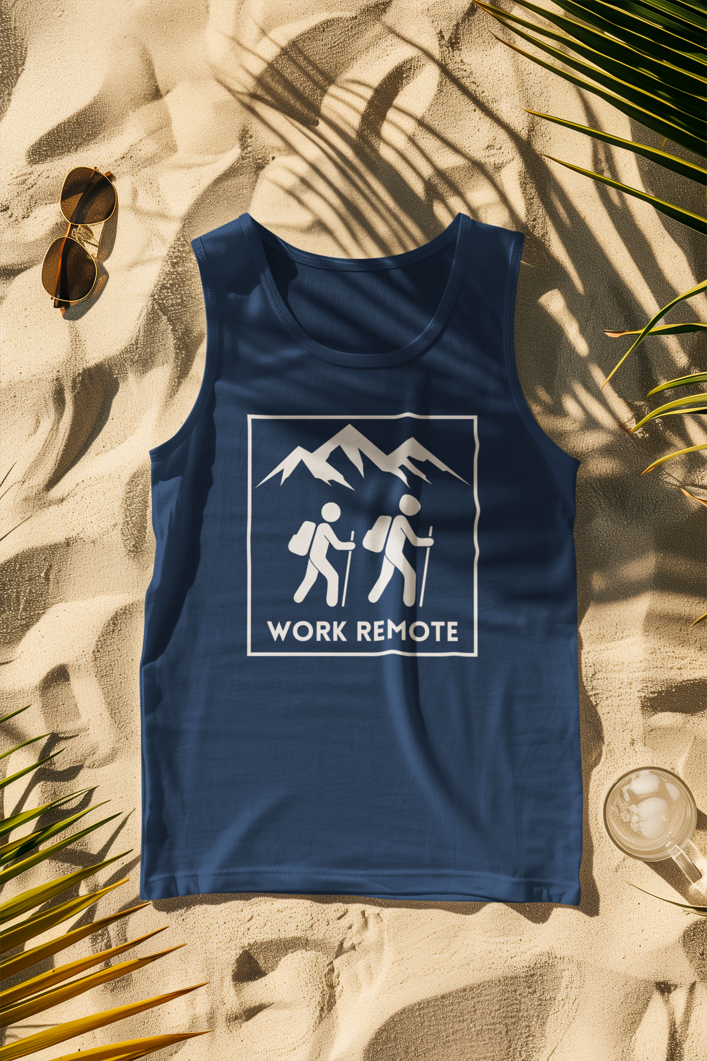 Work Remote Hiking Comfort Colors Tank Top