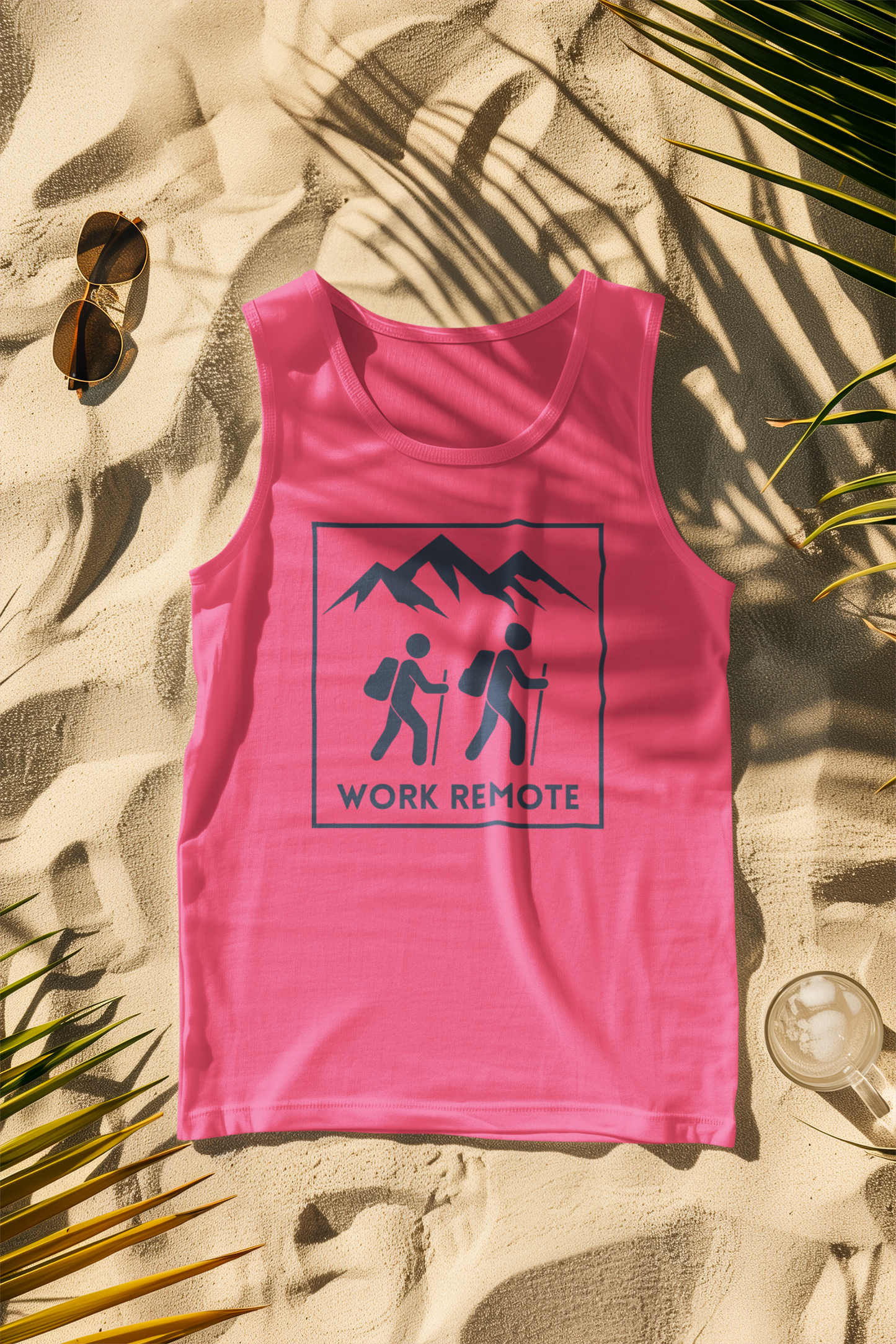 Work Remote Hiking Comfort Colors Tank Top