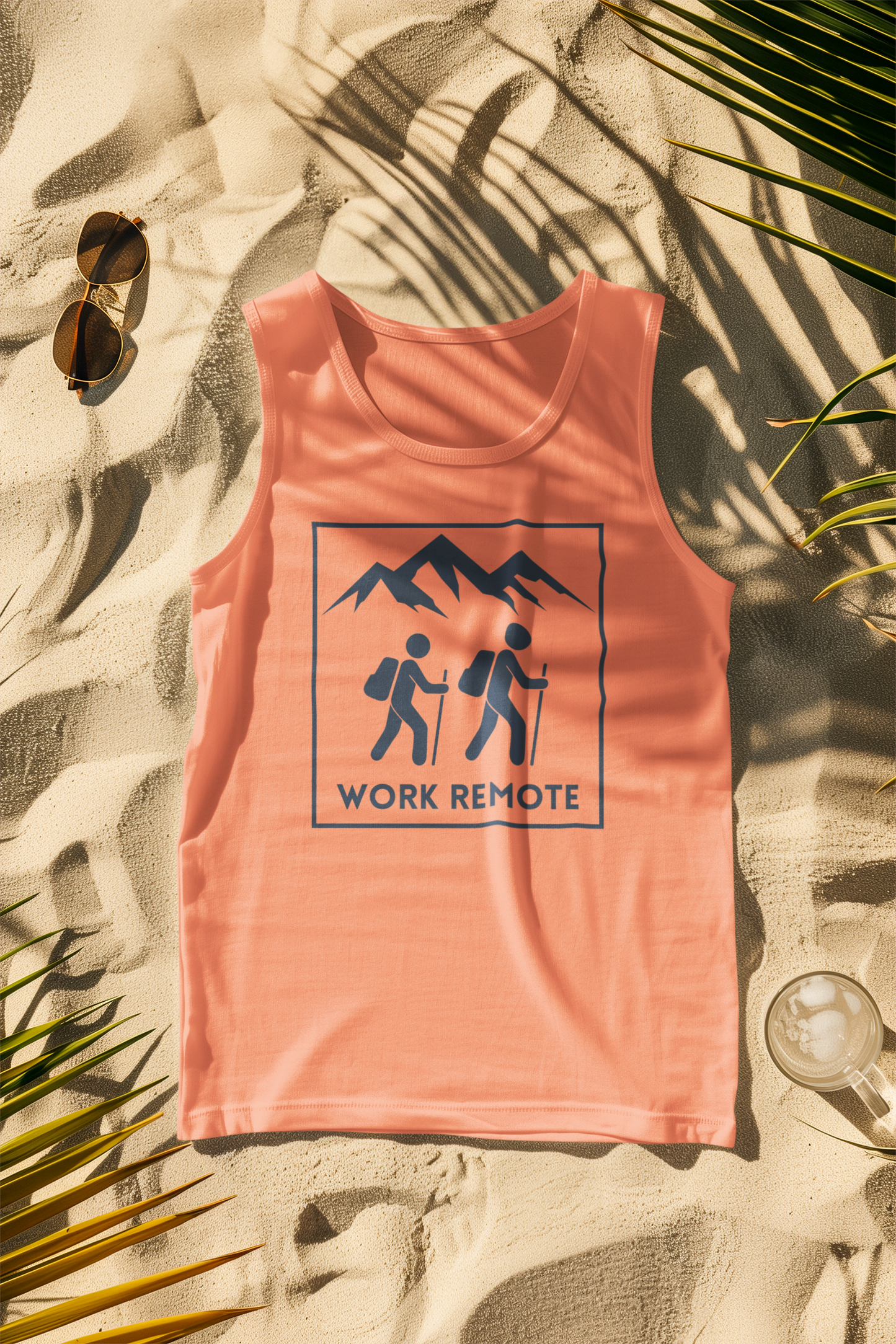 Work Remote Hiking Comfort Colors Tank Top
