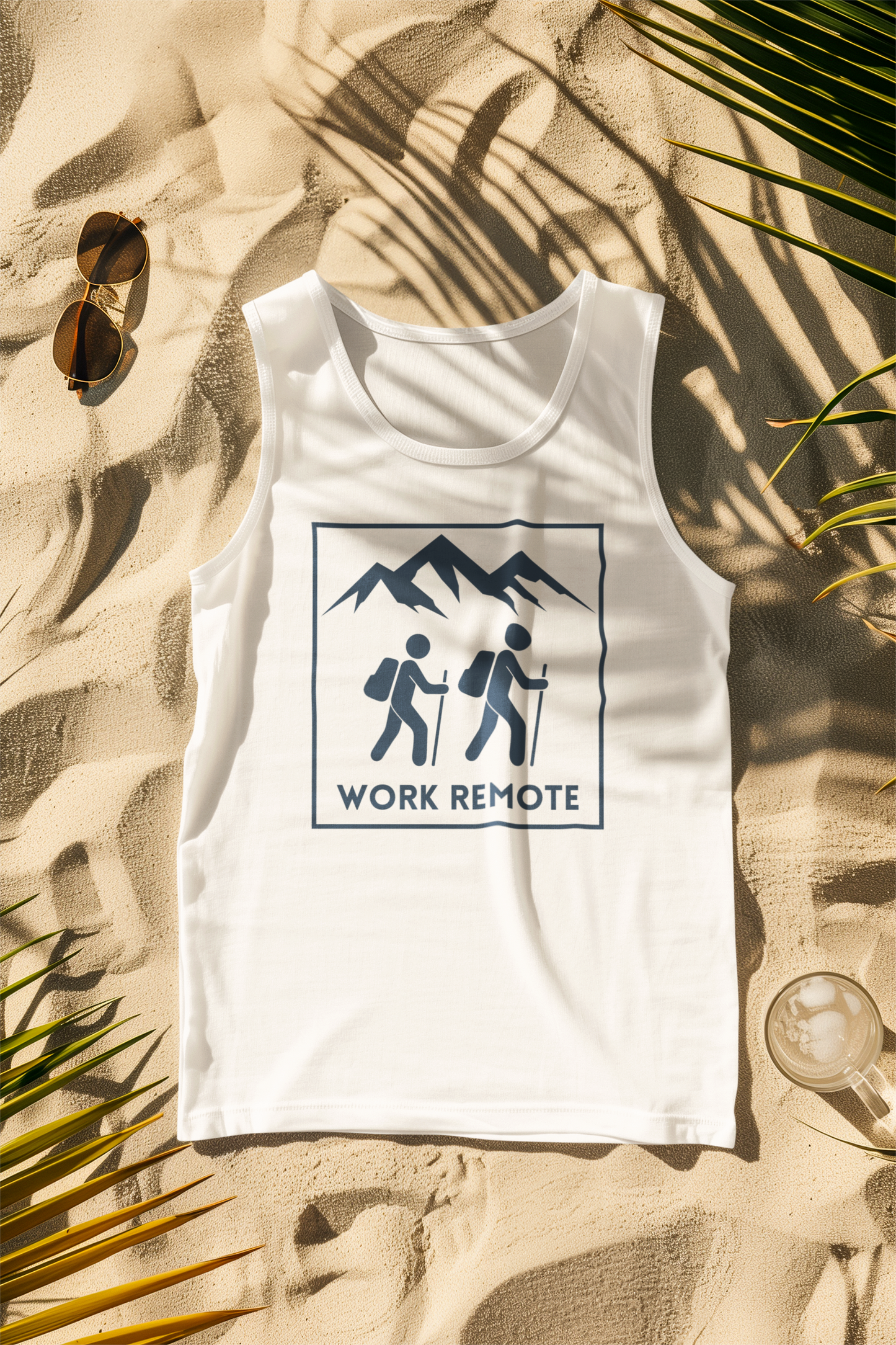 Work Remote Hiking Comfort Colors Tank Top