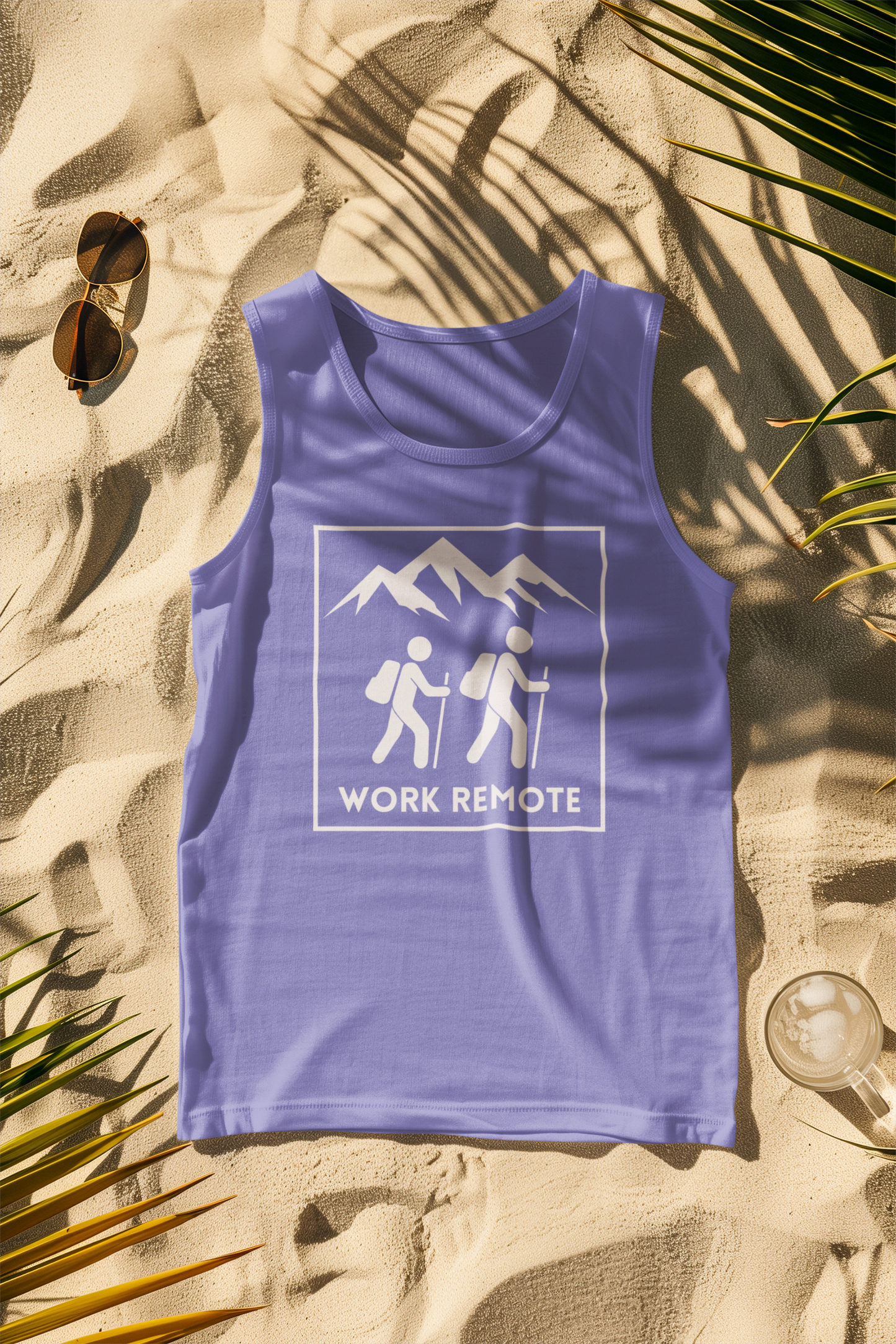 Work Remote Hiking Comfort Colors Tank Top