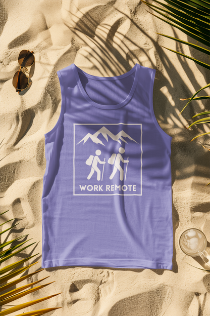 Work Remote Hiking Comfort Colors Tank Top
