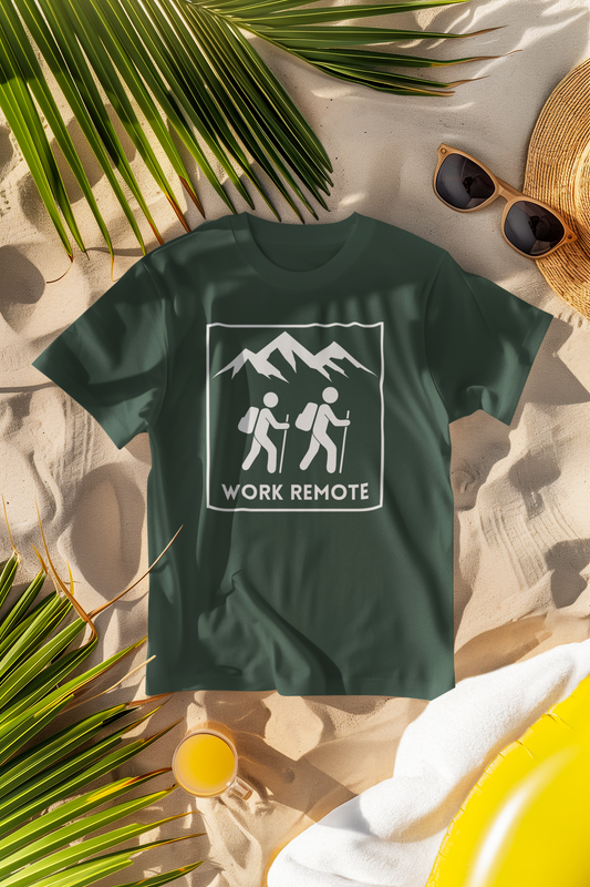 Work Remote Hiking Comfort Colors T-Shirt