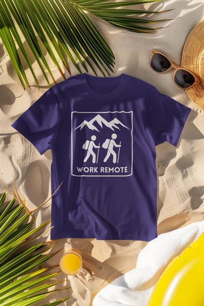 Work Remote Hiking Comfort Colors T-Shirt