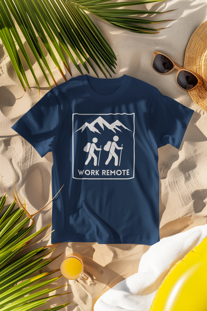 Work Remote Hiking Comfort Colors T-Shirt