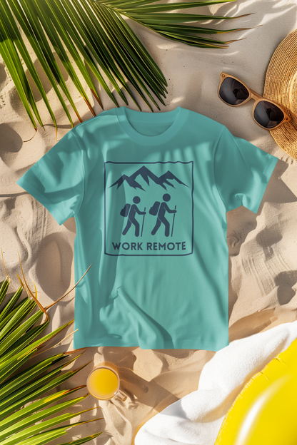 Work Remote Hiking Comfort Colors T-Shirt
