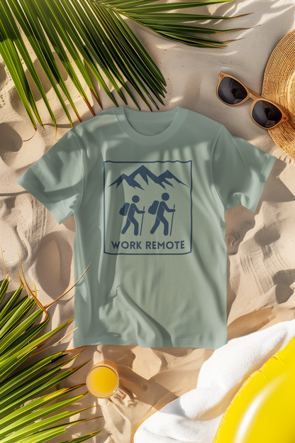 Work Remote Hiking Comfort Colors T-Shirt