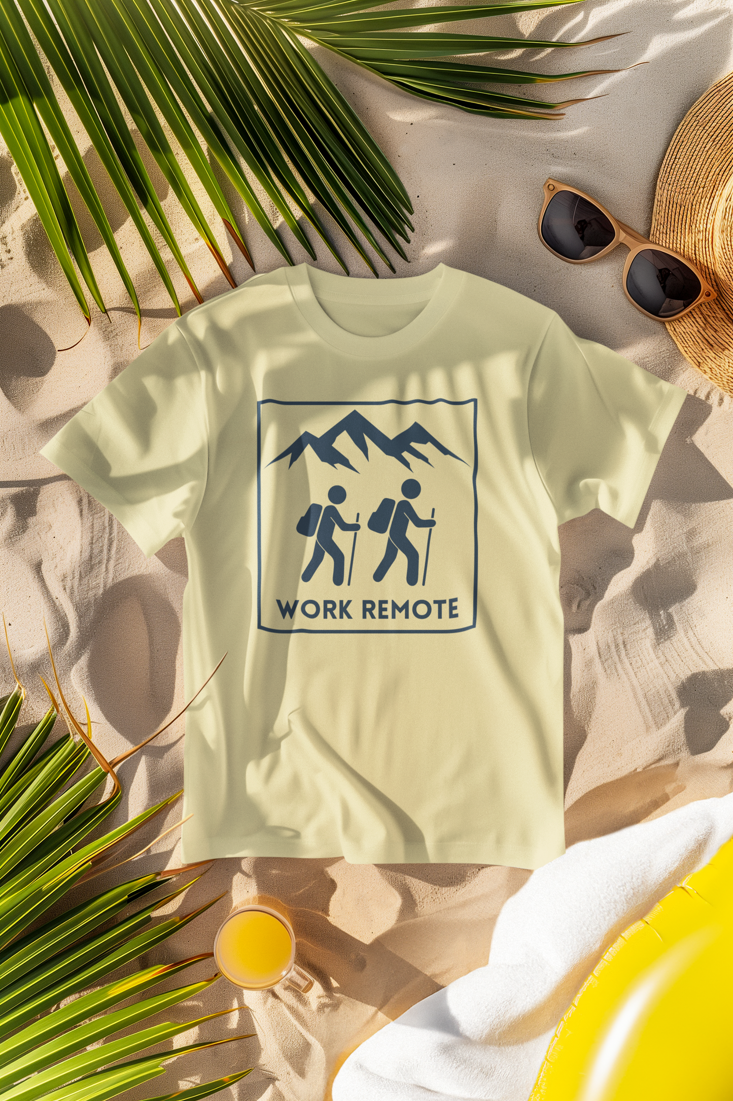 Work Remote Hiking Comfort Colors T-Shirt