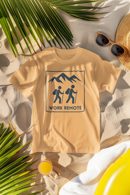Work Remote Hiking Comfort Colors T-Shirt