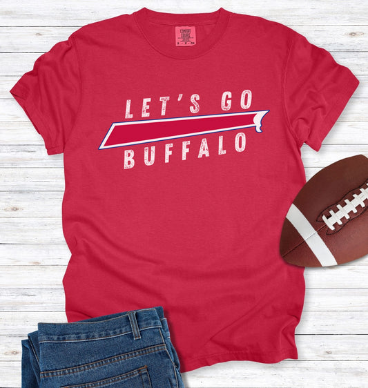 Buffalo Red Stripe "Let's Go Buffalo" T-Shirt