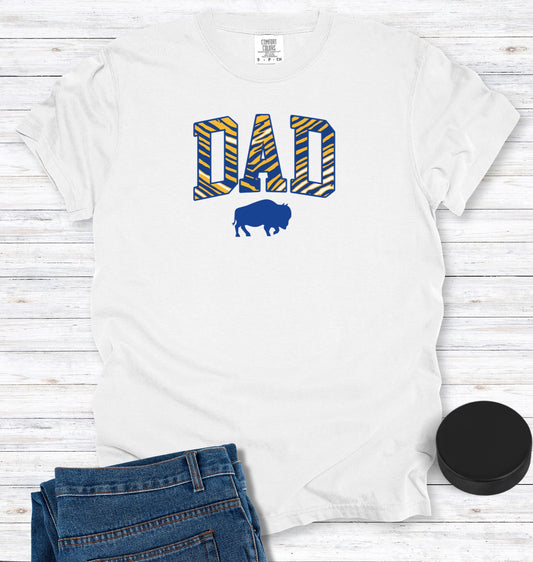 Buffalo Hockey DAD Blue and Gold T-Shirt