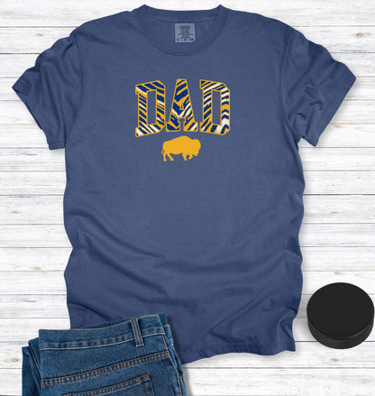 Buffalo Hockey DAD Blue and Gold T-Shirt
